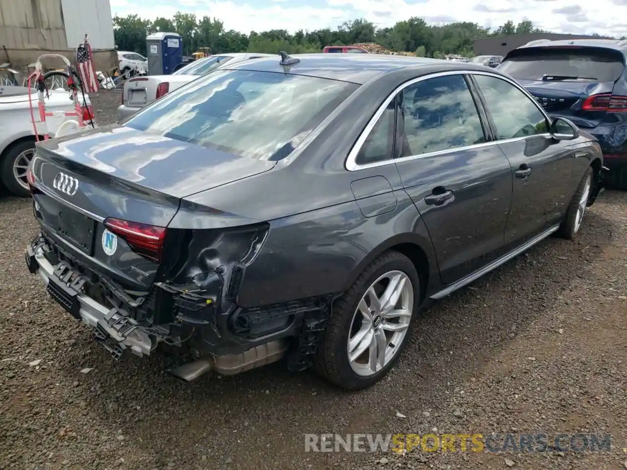 4 Photograph of a damaged car WAUDNAF40LA073528 AUDI A4 2020