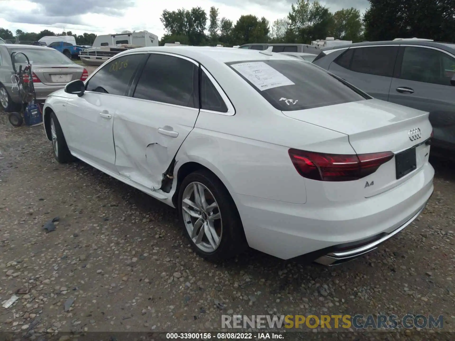 3 Фотография поврежденного автомобиля WAUDNAF40LN007246 AUDI A4 2020