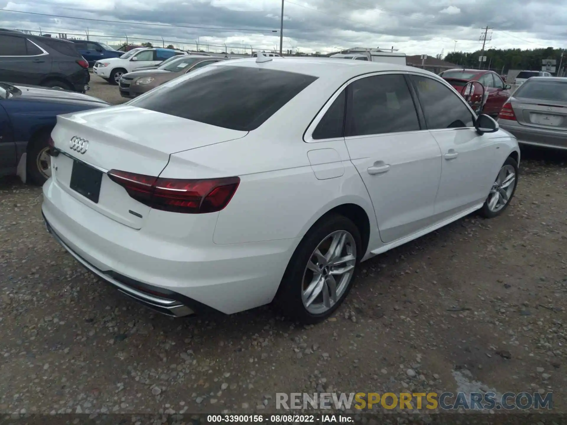 4 Фотография поврежденного автомобиля WAUDNAF40LN007246 AUDI A4 2020