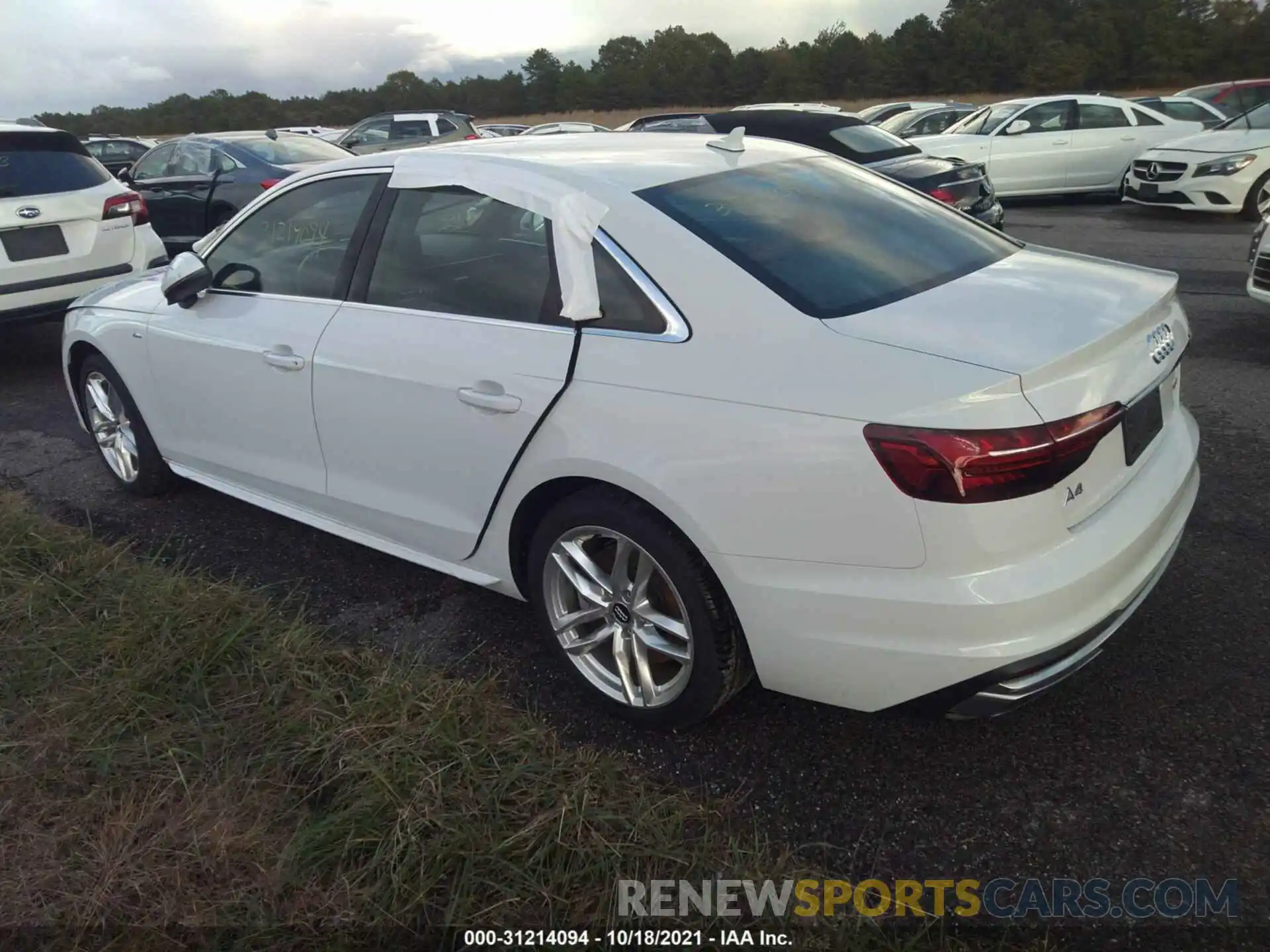 3 Photograph of a damaged car WAUDNAF41LN012875 AUDI A4 2020