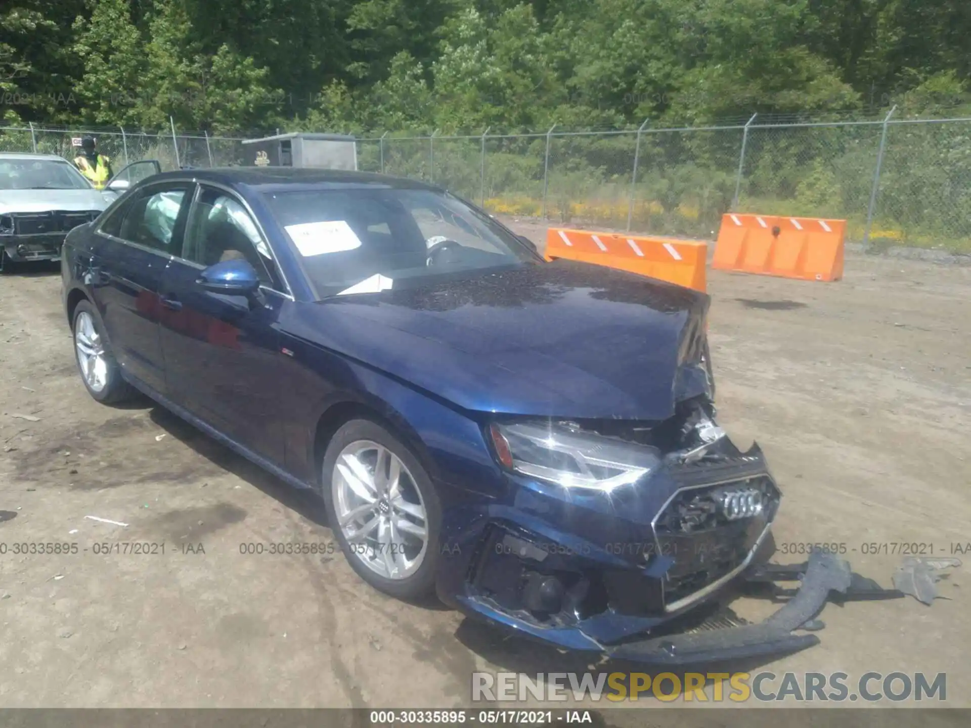 1 Photograph of a damaged car WAUDNAF42LA058187 AUDI A4 2020