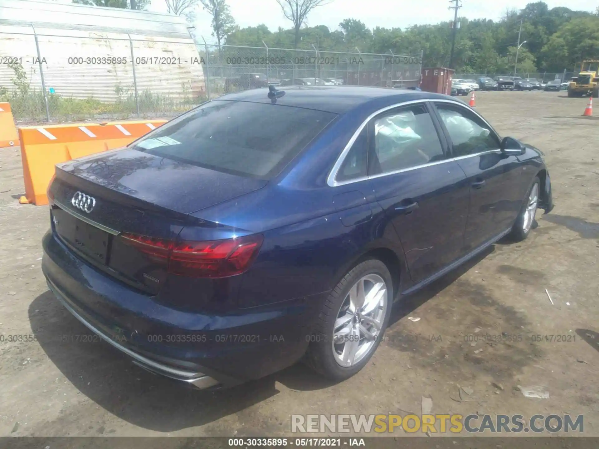 4 Фотография поврежденного автомобиля WAUDNAF42LA058187 AUDI A4 2020