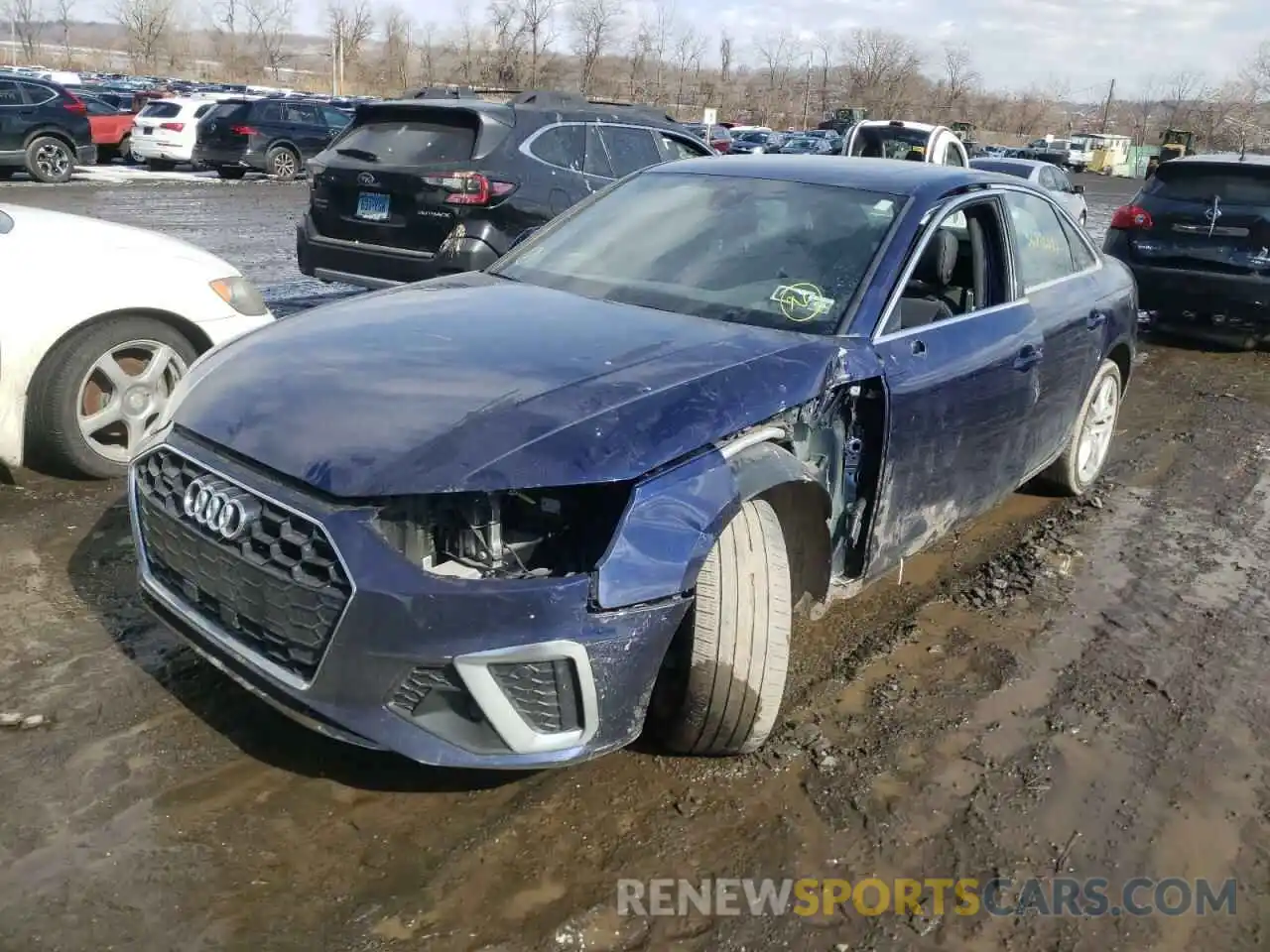 2 Photograph of a damaged car WAUDNAF42LN005708 AUDI A4 2020