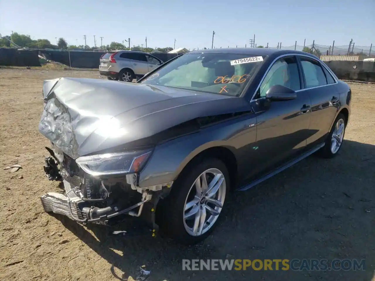 2 Photograph of a damaged car WAUDNAF42LN006390 AUDI A4 2020