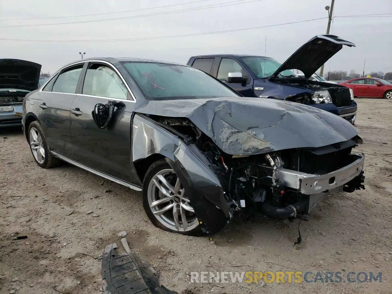 1 Photograph of a damaged car WAUDNAF43LN013977 AUDI A4 2020