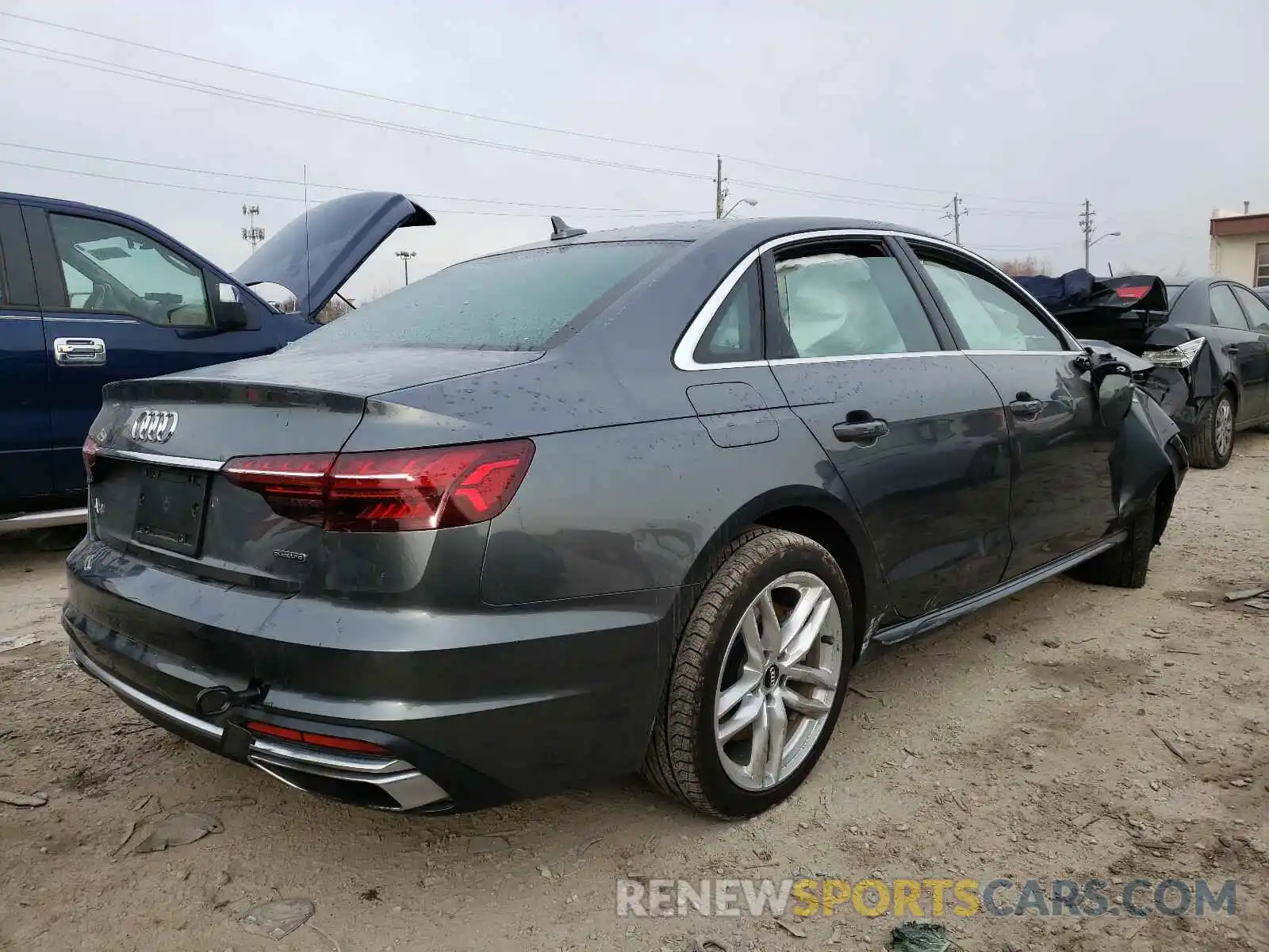 4 Фотография поврежденного автомобиля WAUDNAF43LN013977 AUDI A4 2020