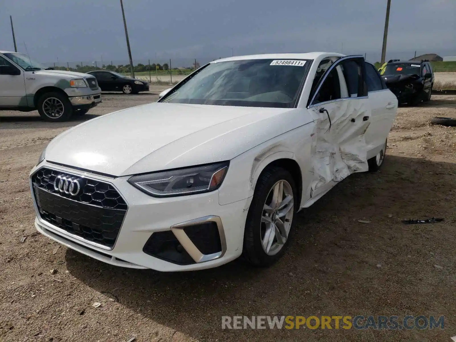 2 Photograph of a damaged car WAUDNAF44LA038233 AUDI A4 2020