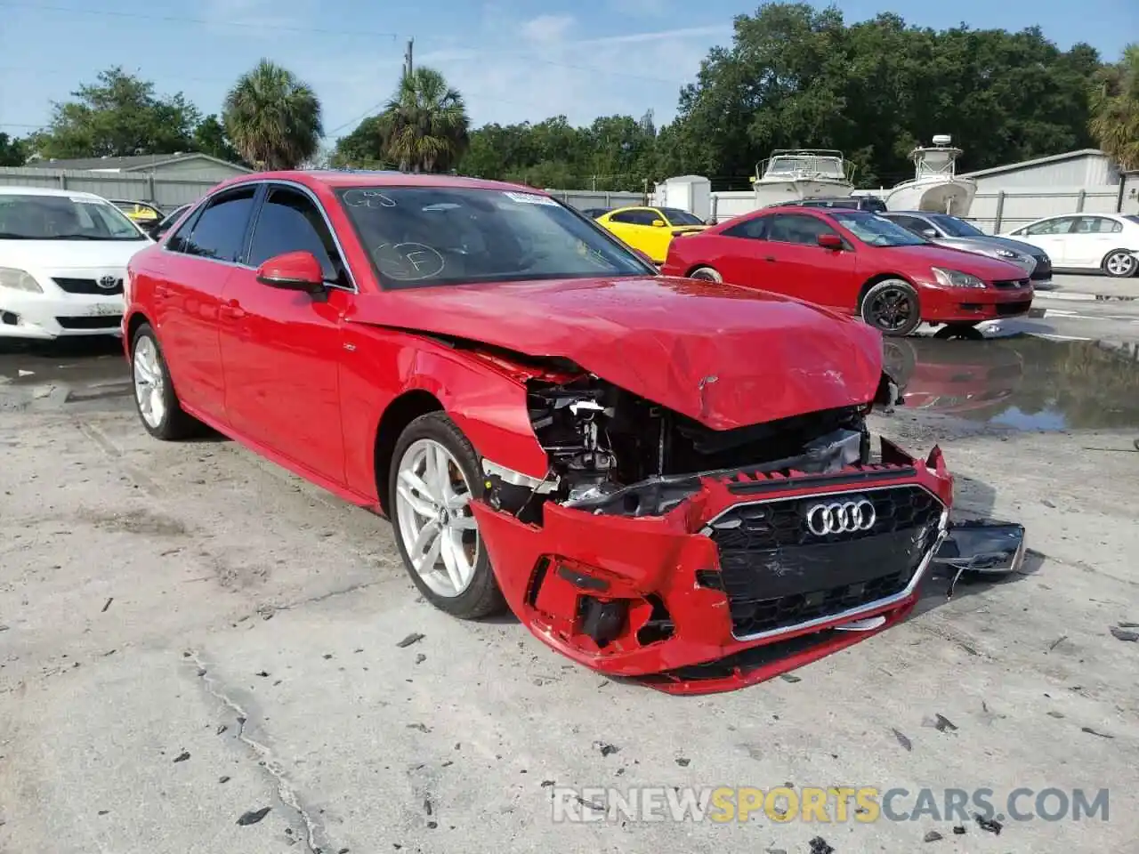 1 Photograph of a damaged car WAUDNAF44LA065206 AUDI A4 2020