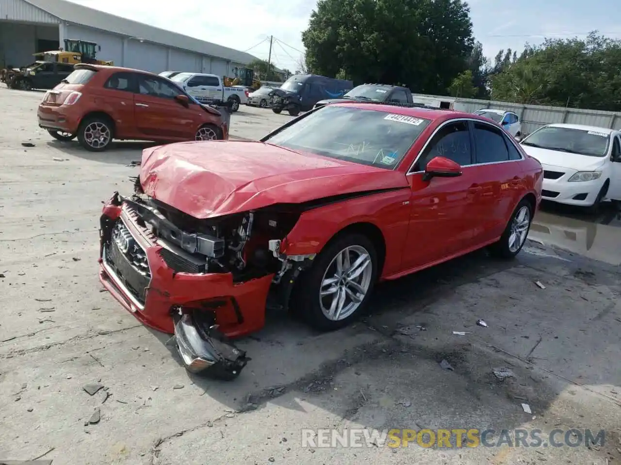 2 Photograph of a damaged car WAUDNAF44LA065206 AUDI A4 2020