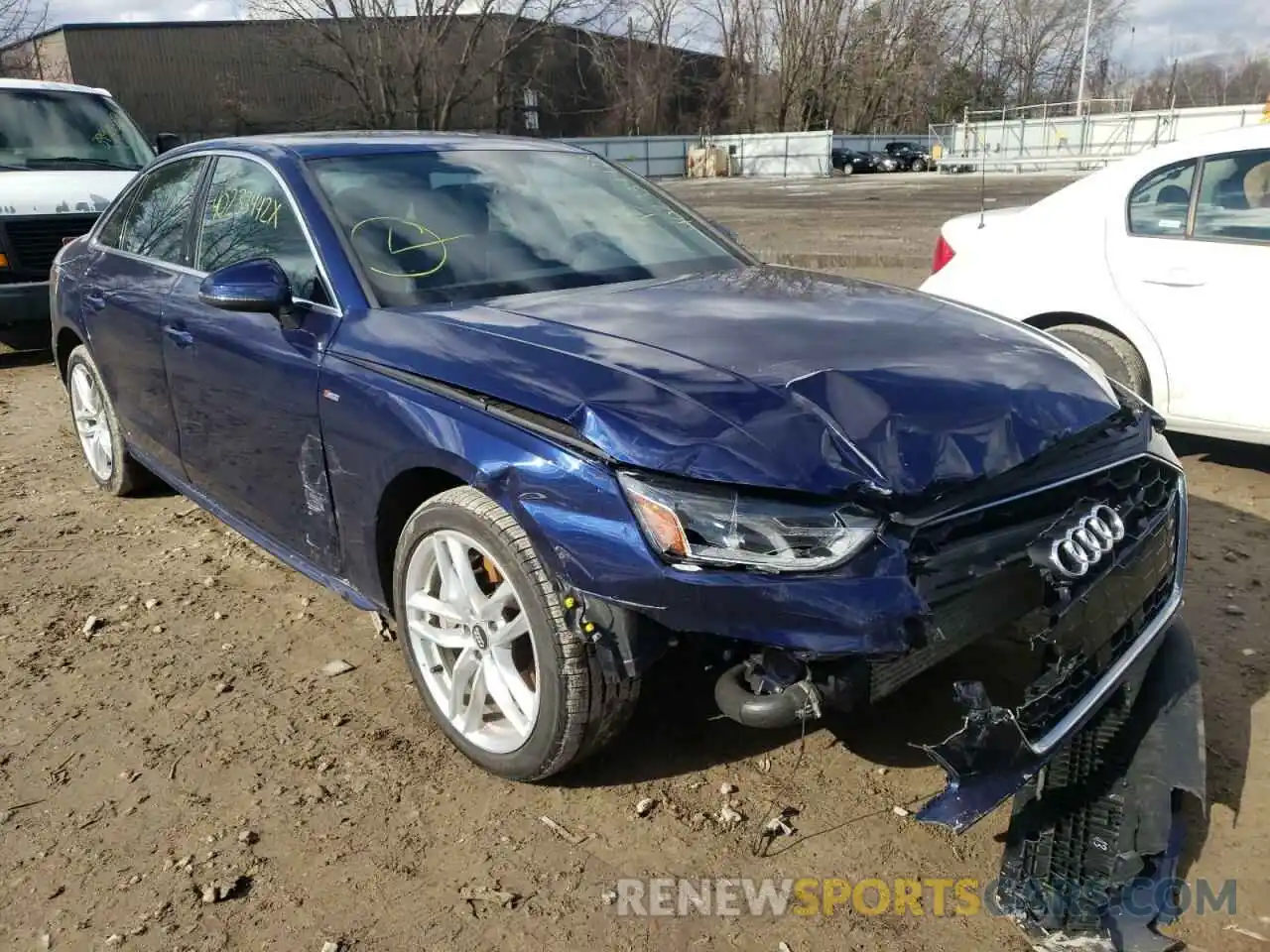 1 Photograph of a damaged car WAUDNAF44LN005936 AUDI A4 2020