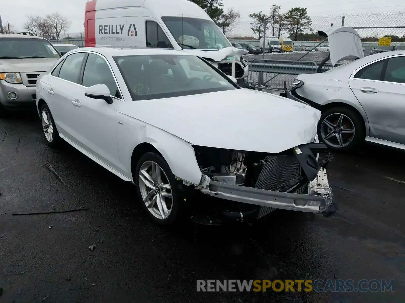 1 Photograph of a damaged car WAUDNAF44LN008965 AUDI A4 2020