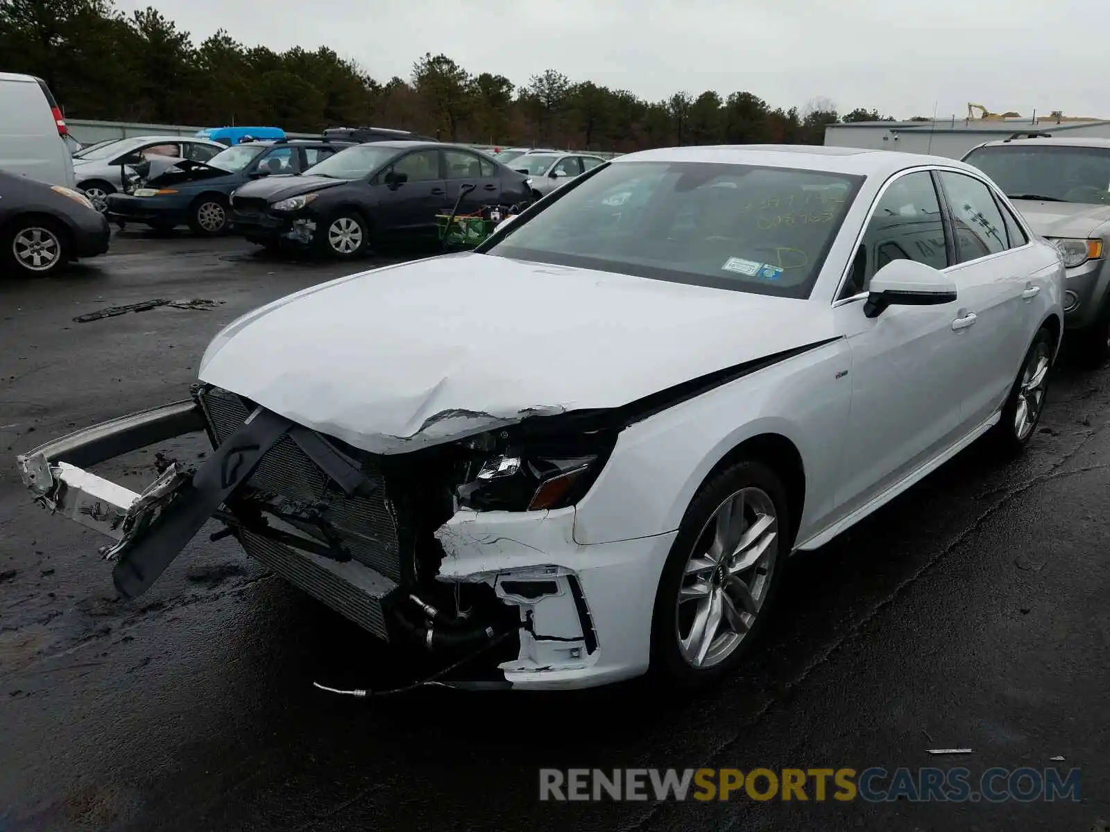 2 Photograph of a damaged car WAUDNAF44LN008965 AUDI A4 2020