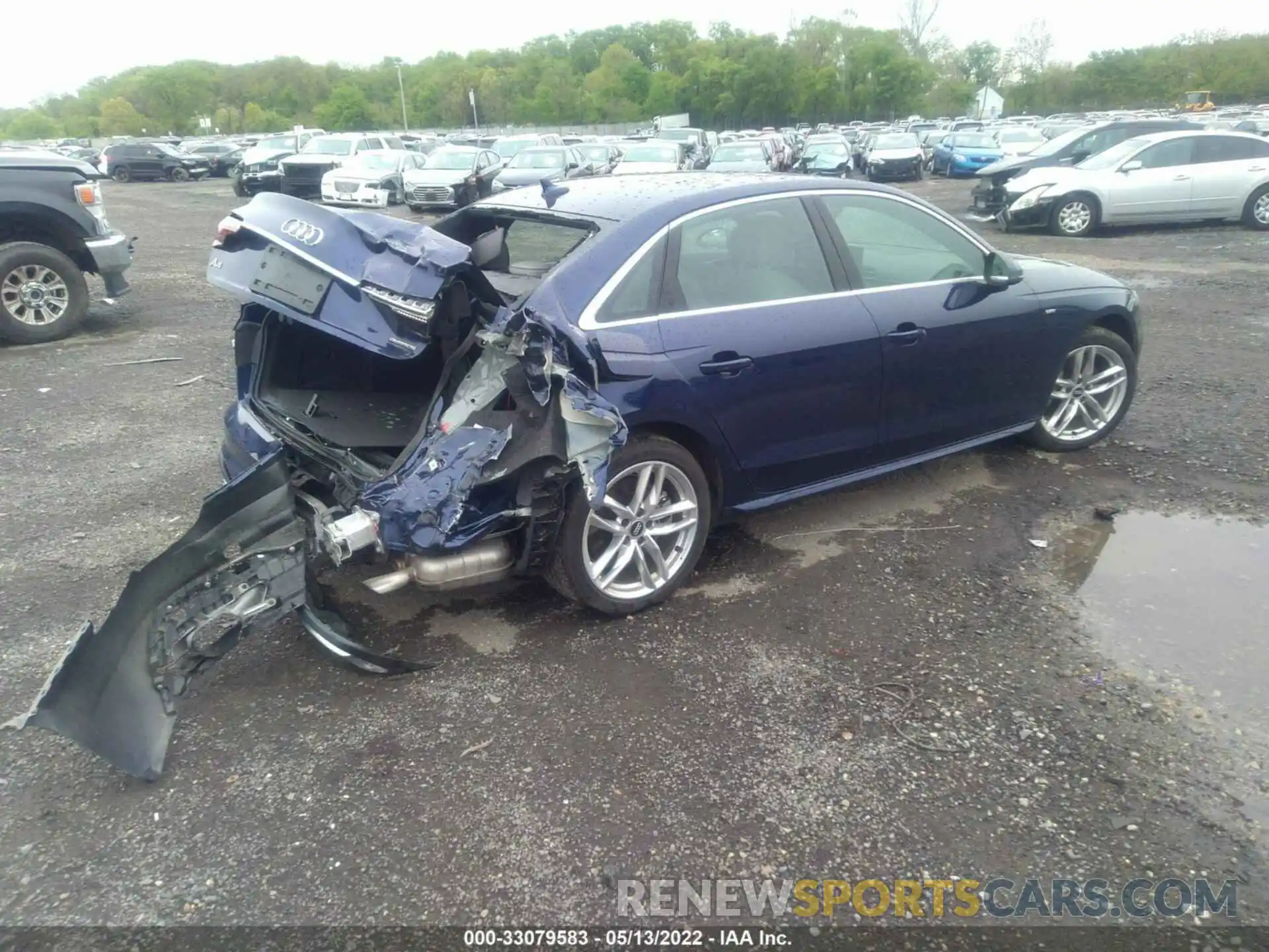 4 Photograph of a damaged car WAUDNAF45LA040007 AUDI A4 2020