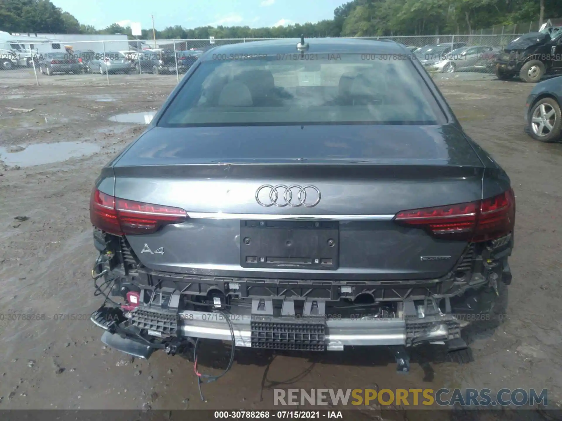 6 Photograph of a damaged car WAUDNAF45LN009140 AUDI A4 2020