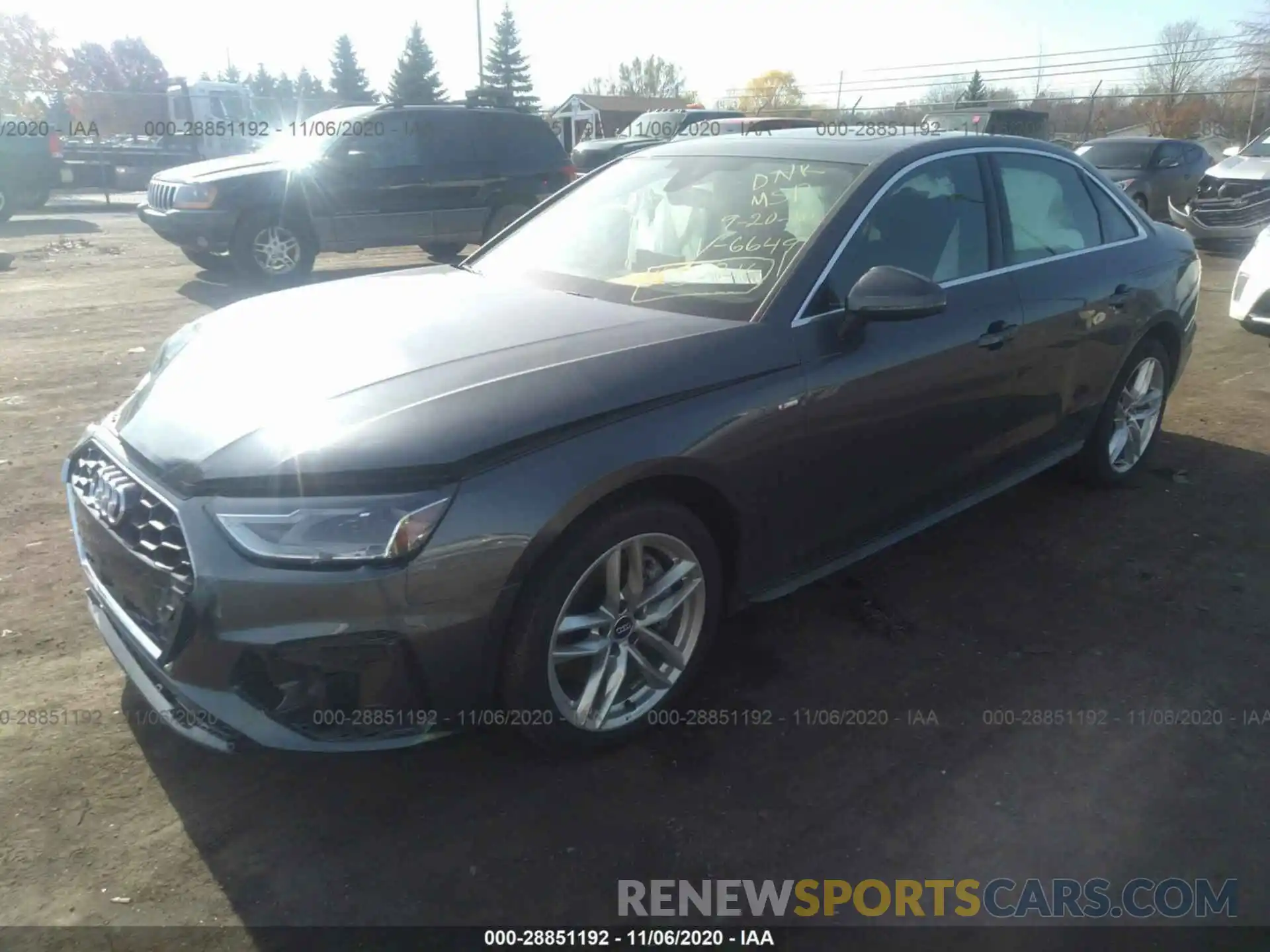 2 Фотография поврежденного автомобиля WAUDNAF46LN006649 AUDI A4 2020