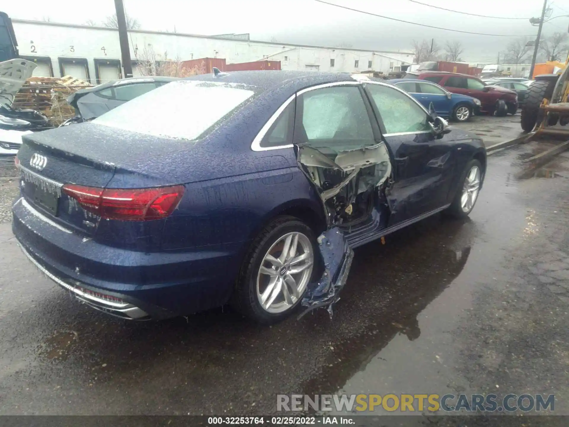 4 Photograph of a damaged car WAUDNAF46LN007574 AUDI A4 2020