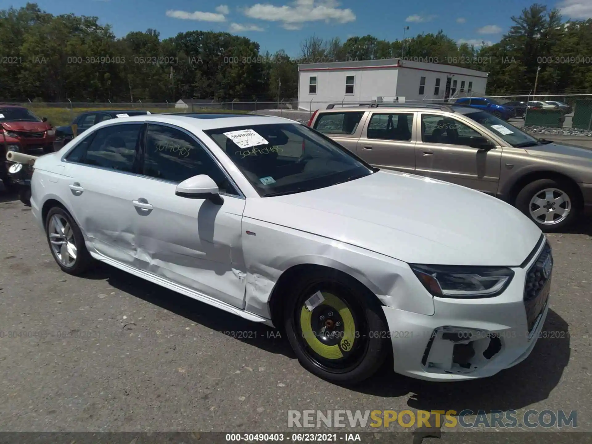 1 Photograph of a damaged car WAUDNAF47LN005767 AUDI A4 2020