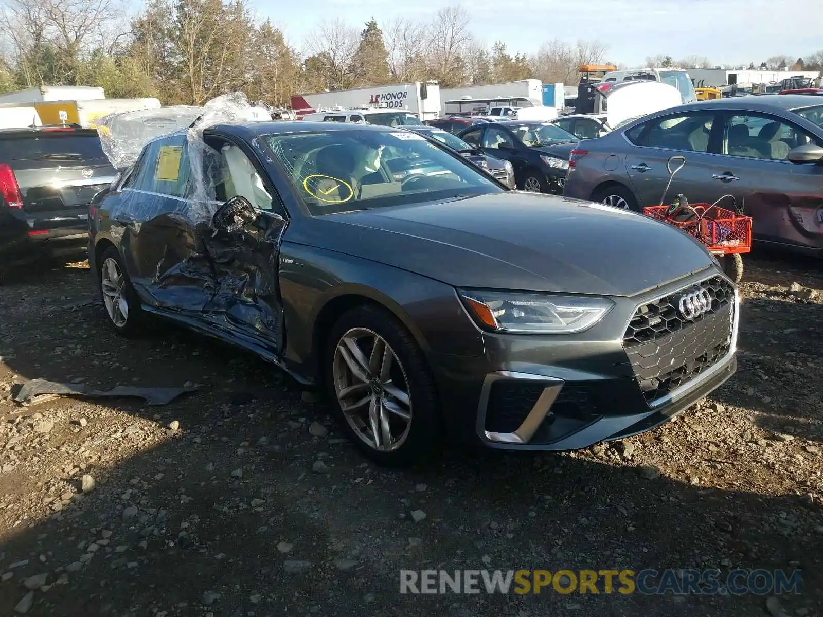 1 Photograph of a damaged car WAUDNAF48LA038123 AUDI A4 2020