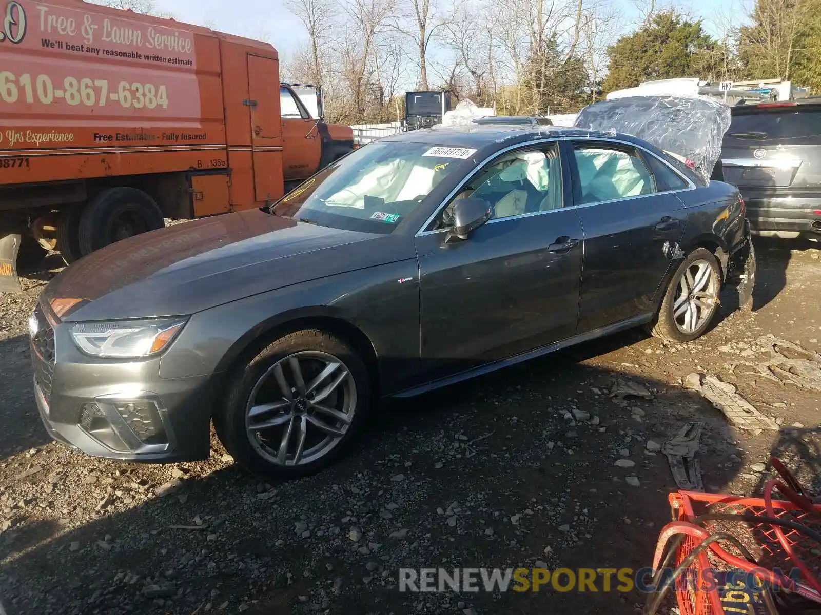 2 Photograph of a damaged car WAUDNAF48LA038123 AUDI A4 2020