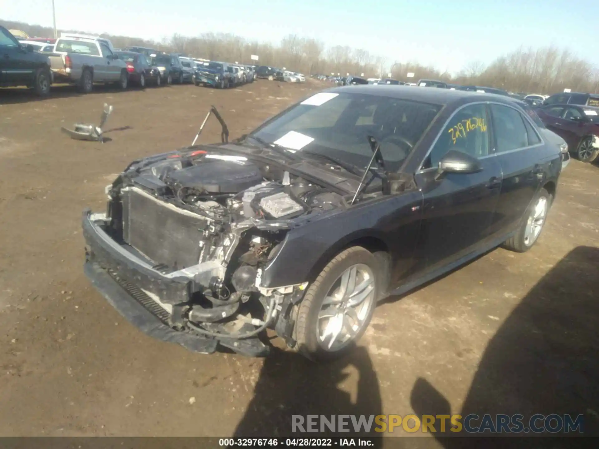 2 Photograph of a damaged car WAUDNAF48LA073874 AUDI A4 2020