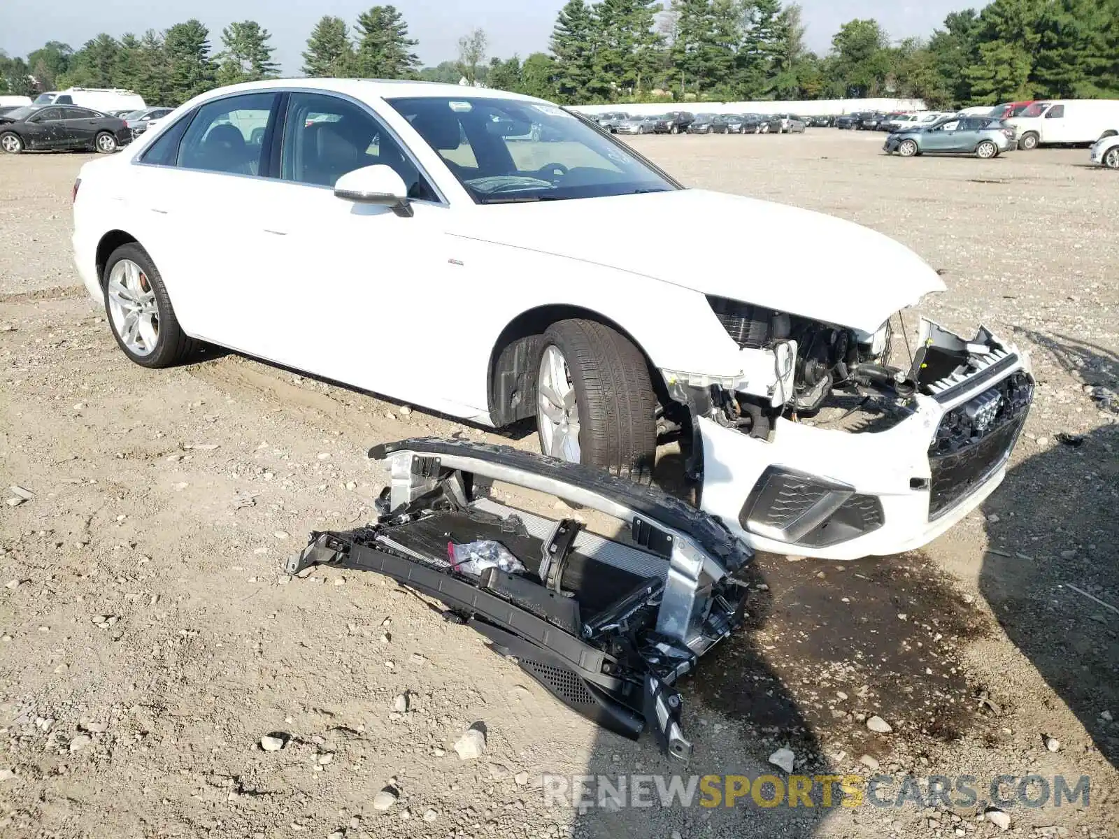 1 Photograph of a damaged car WAUDNAF48LN006295 AUDI A4 2020