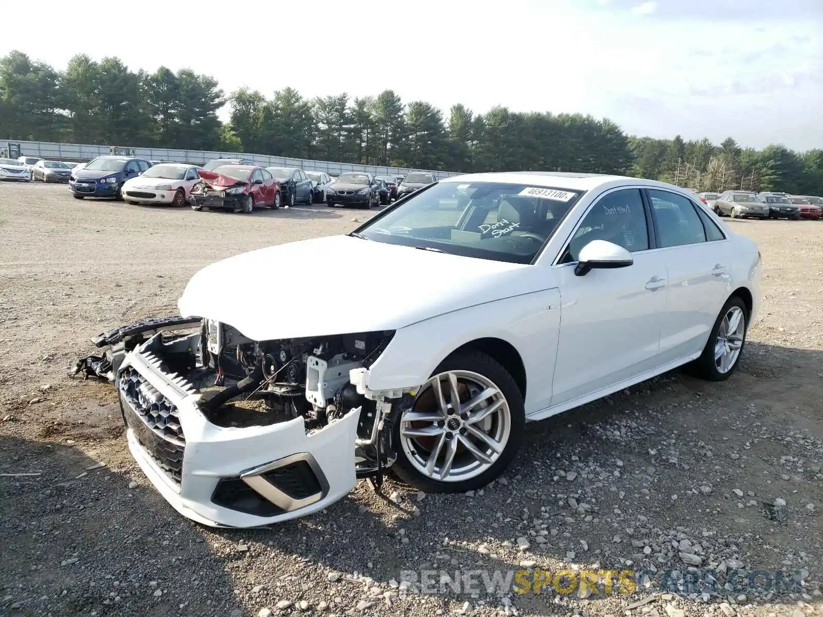 2 Photograph of a damaged car WAUDNAF48LN006295 AUDI A4 2020