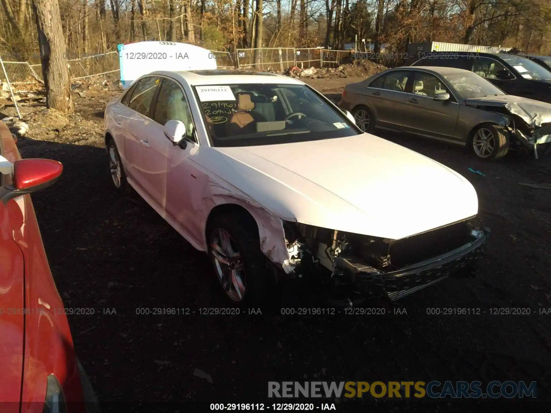 1 Photograph of a damaged car WAUDNAF4XLA046854 AUDI A4 2020