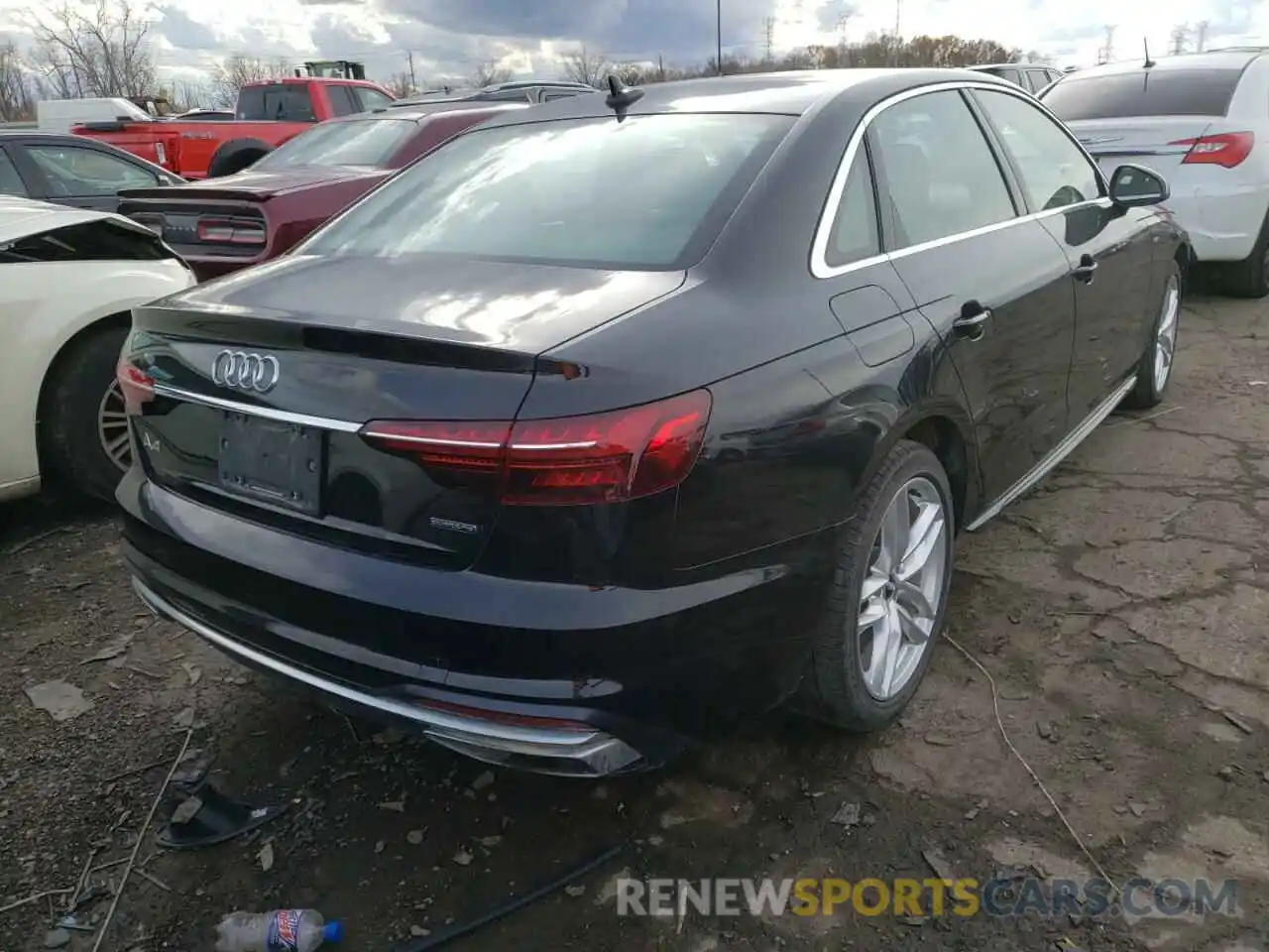 4 Фотография поврежденного автомобиля WAUDNAF4XLN007223 AUDI A4 2020