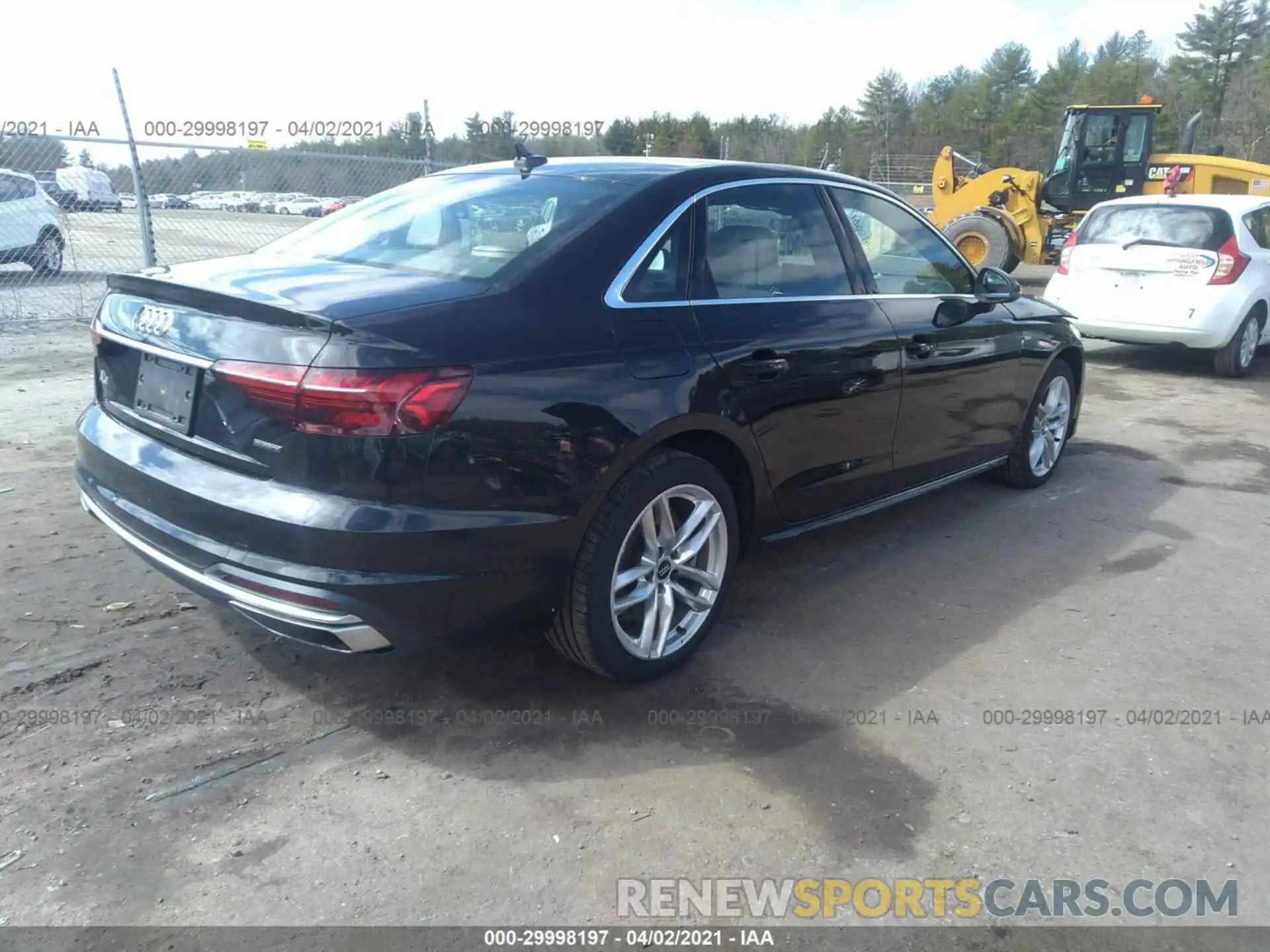 4 Фотография поврежденного автомобиля WAUDNAF4XLN008887 AUDI A4 2020