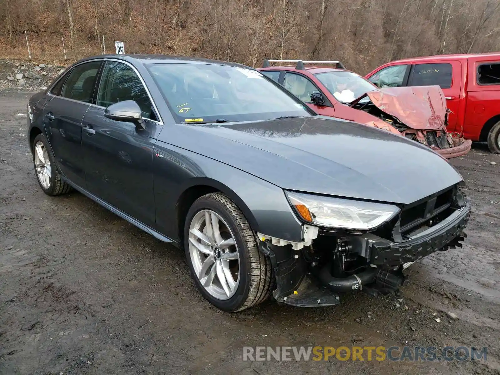 1 Photograph of a damaged car WAUDNAF4XLN009683 AUDI A4 2020