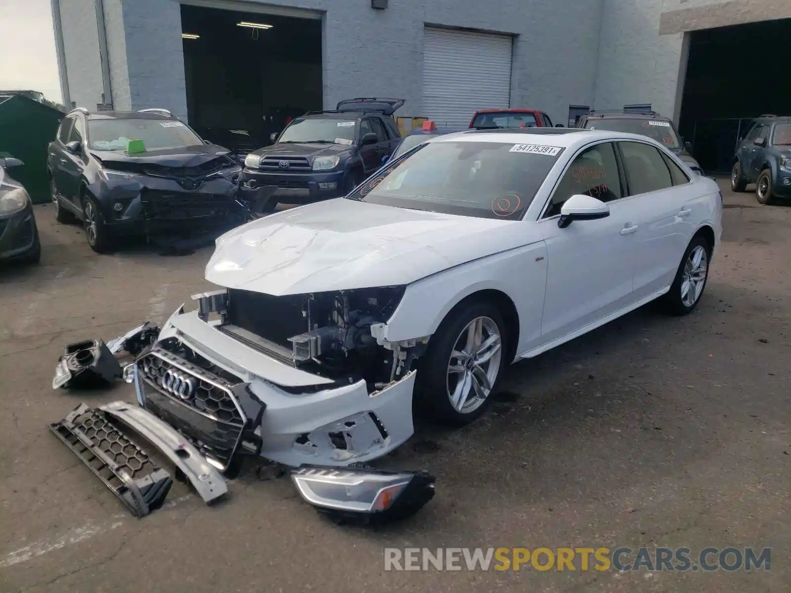 2 Photograph of a damaged car WAUENAF40LA074103 AUDI A4 2020