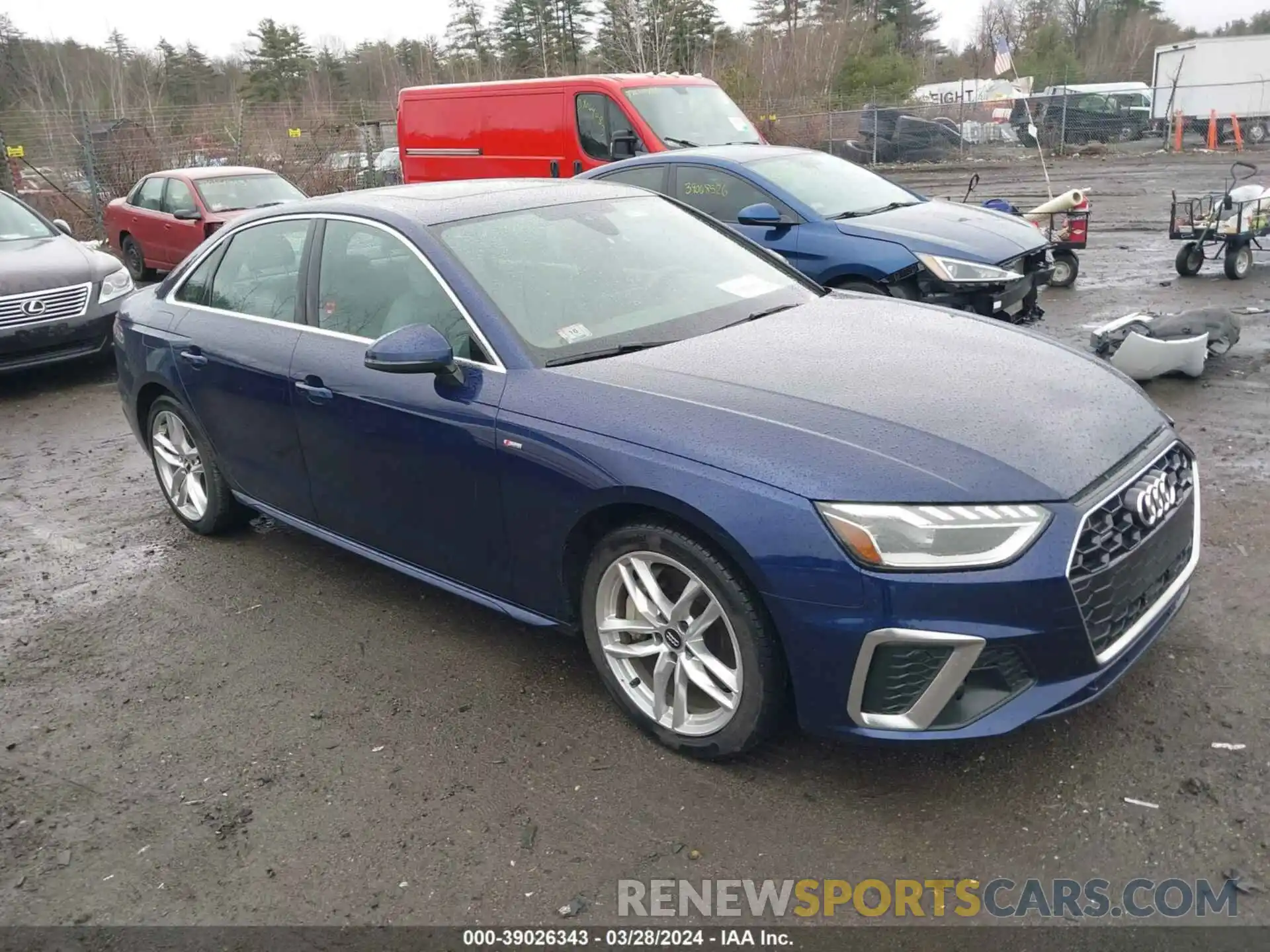 1 Photograph of a damaged car WAUENAF40LN011348 AUDI A4 2020