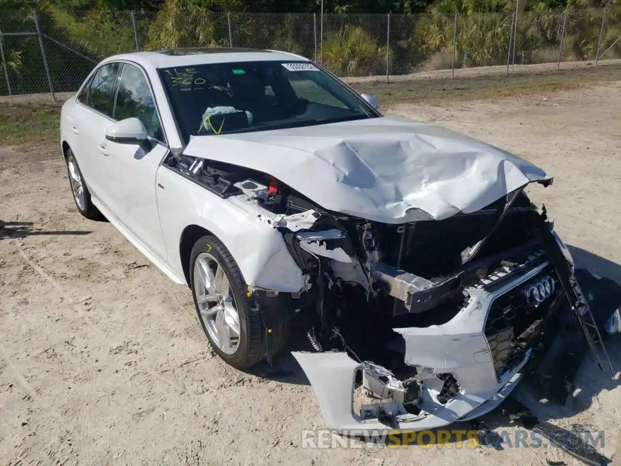 1 Photograph of a damaged car WAUENAF41LA044933 AUDI A4 2020