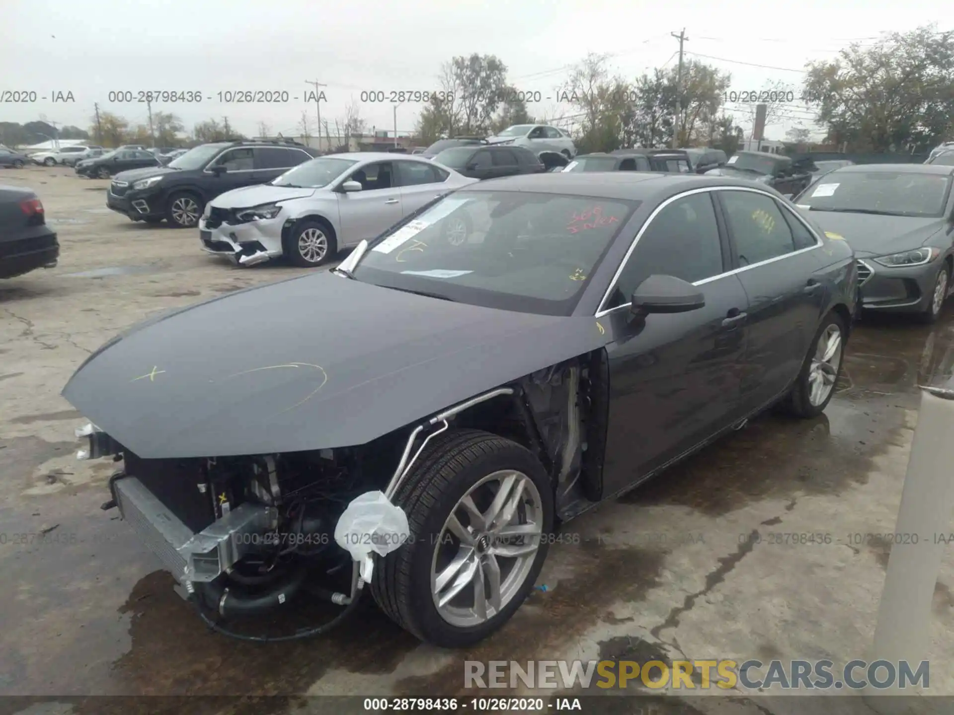 2 Photograph of a damaged car WAUENAF42LA050627 AUDI A4 2020