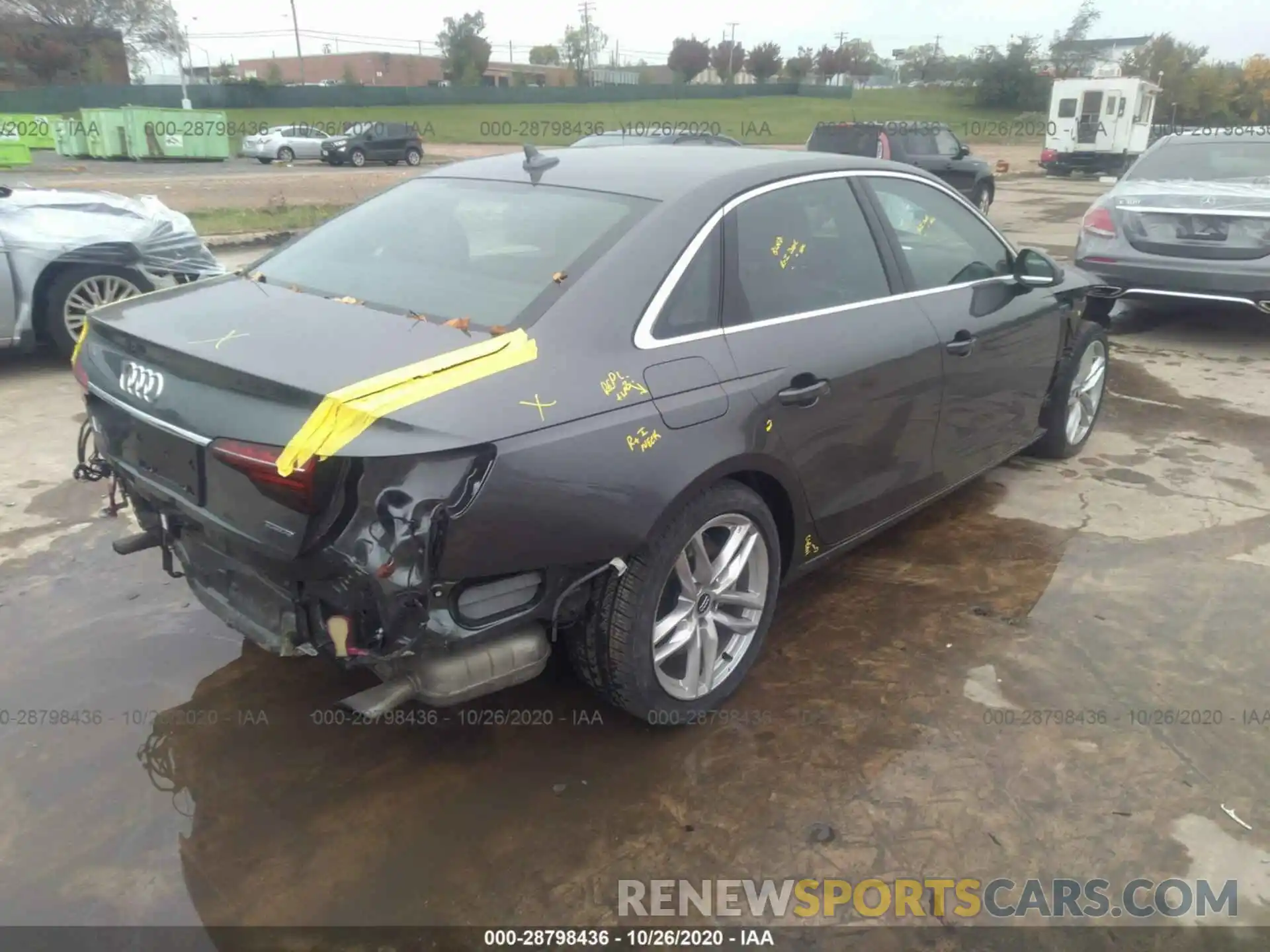 4 Photograph of a damaged car WAUENAF42LA050627 AUDI A4 2020