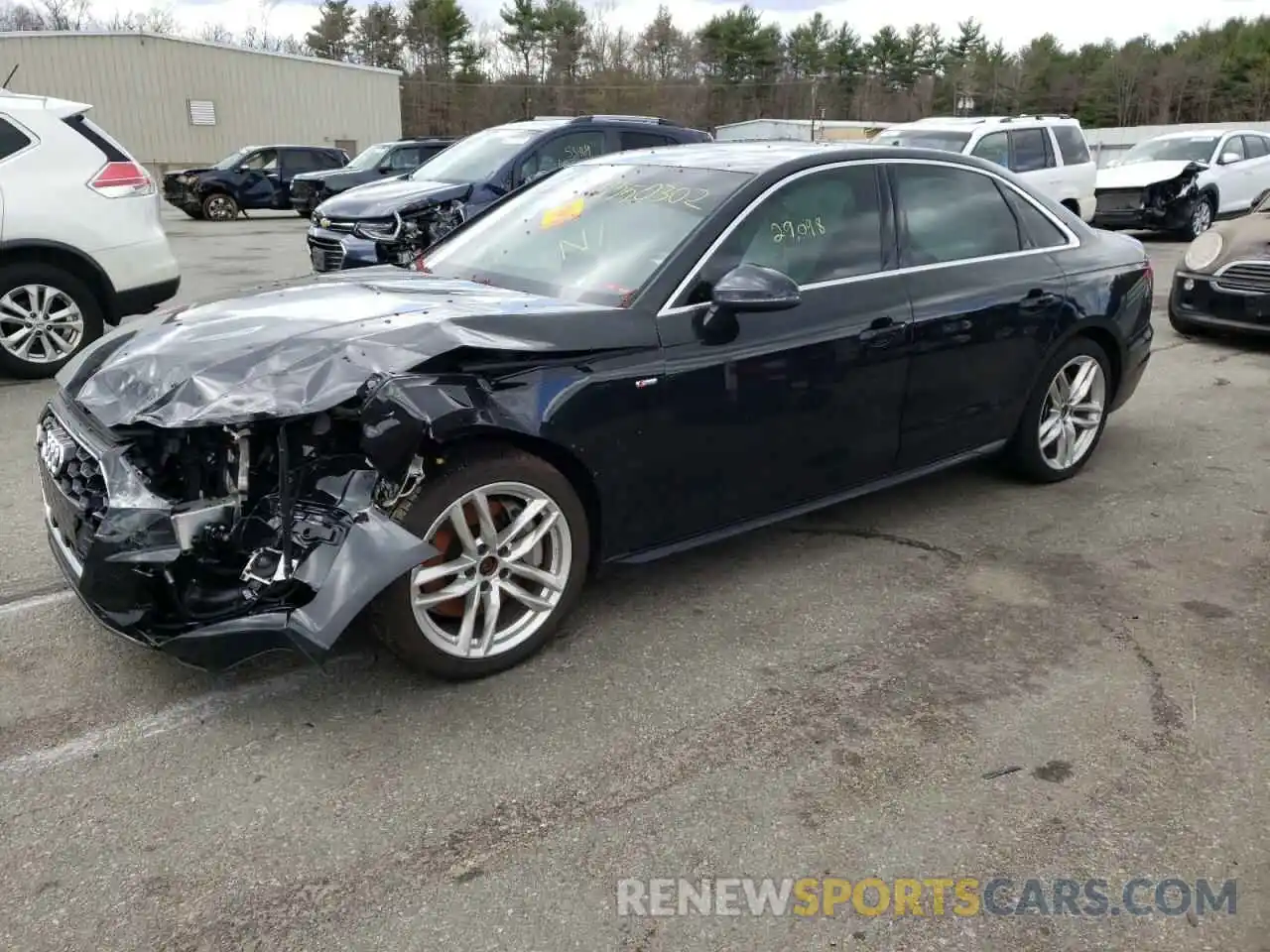 2 Photograph of a damaged car WAUENAF43LN009612 AUDI A4 2020