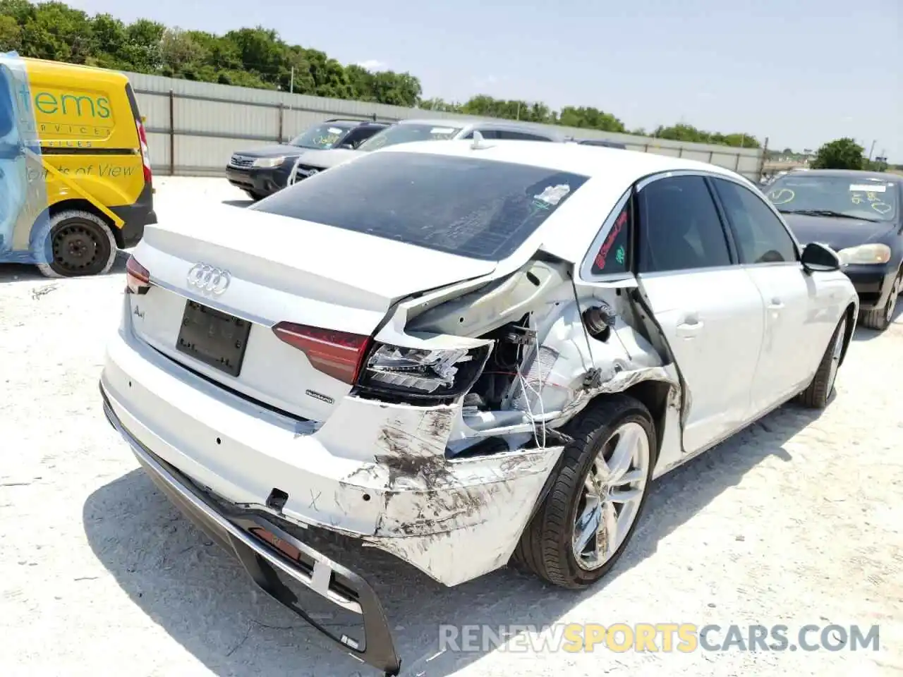 4 Photograph of a damaged car WAUENAF43LN012249 AUDI A4 2020