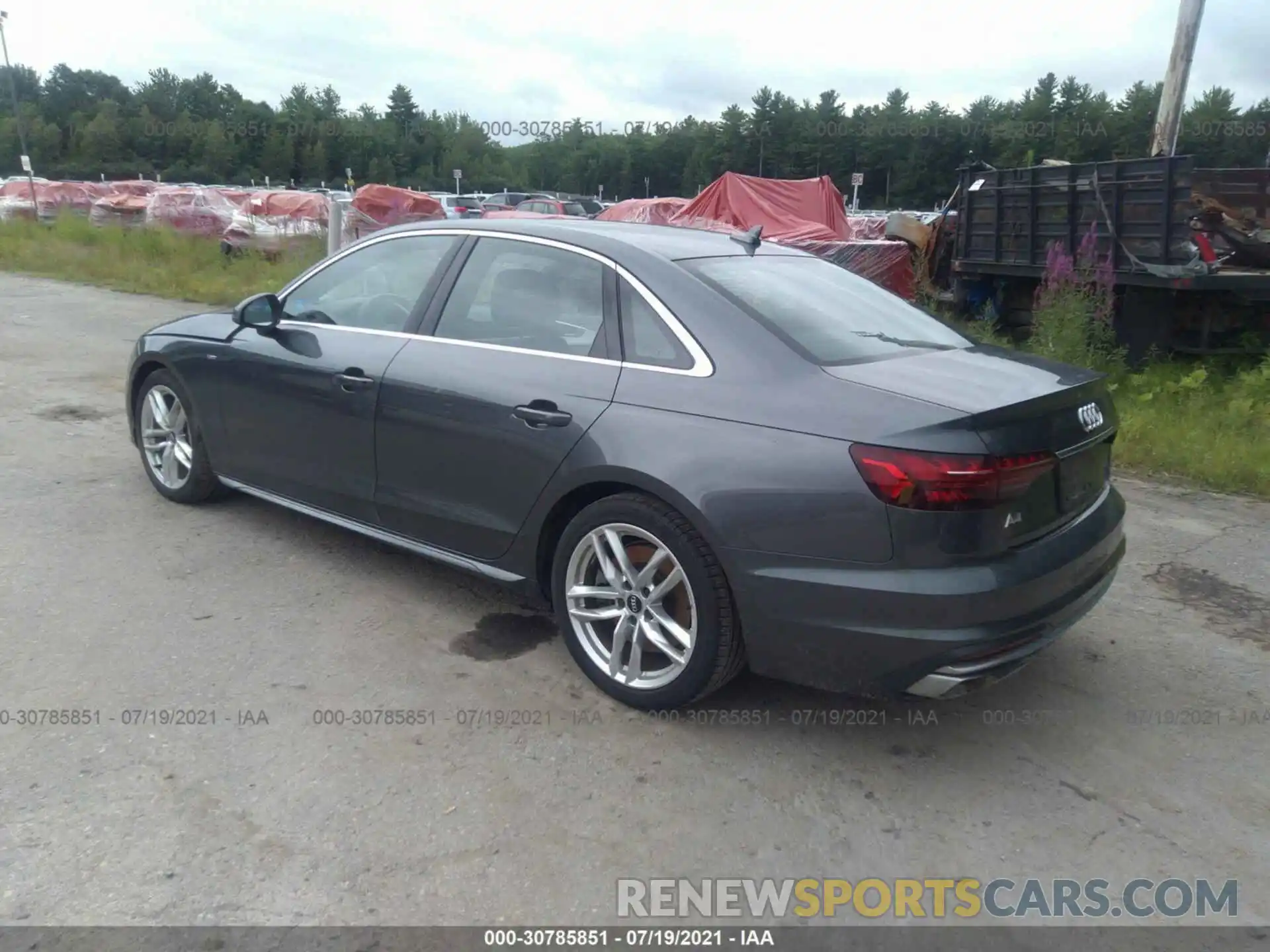 3 Фотография поврежденного автомобиля WAUENAF44LA039404 AUDI A4 2020