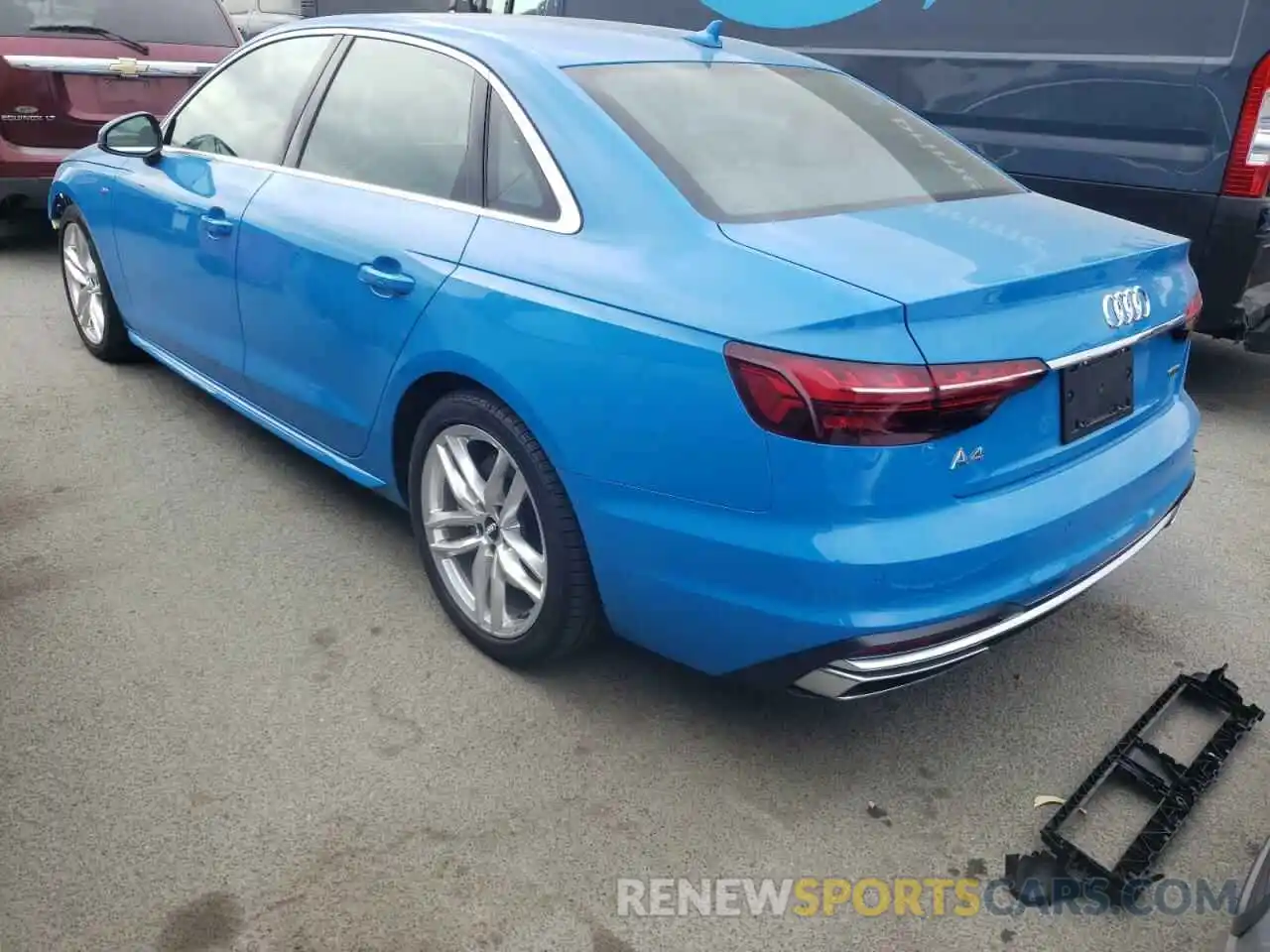 3 Фотография поврежденного автомобиля WAUENAF44LA054663 AUDI A4 2020