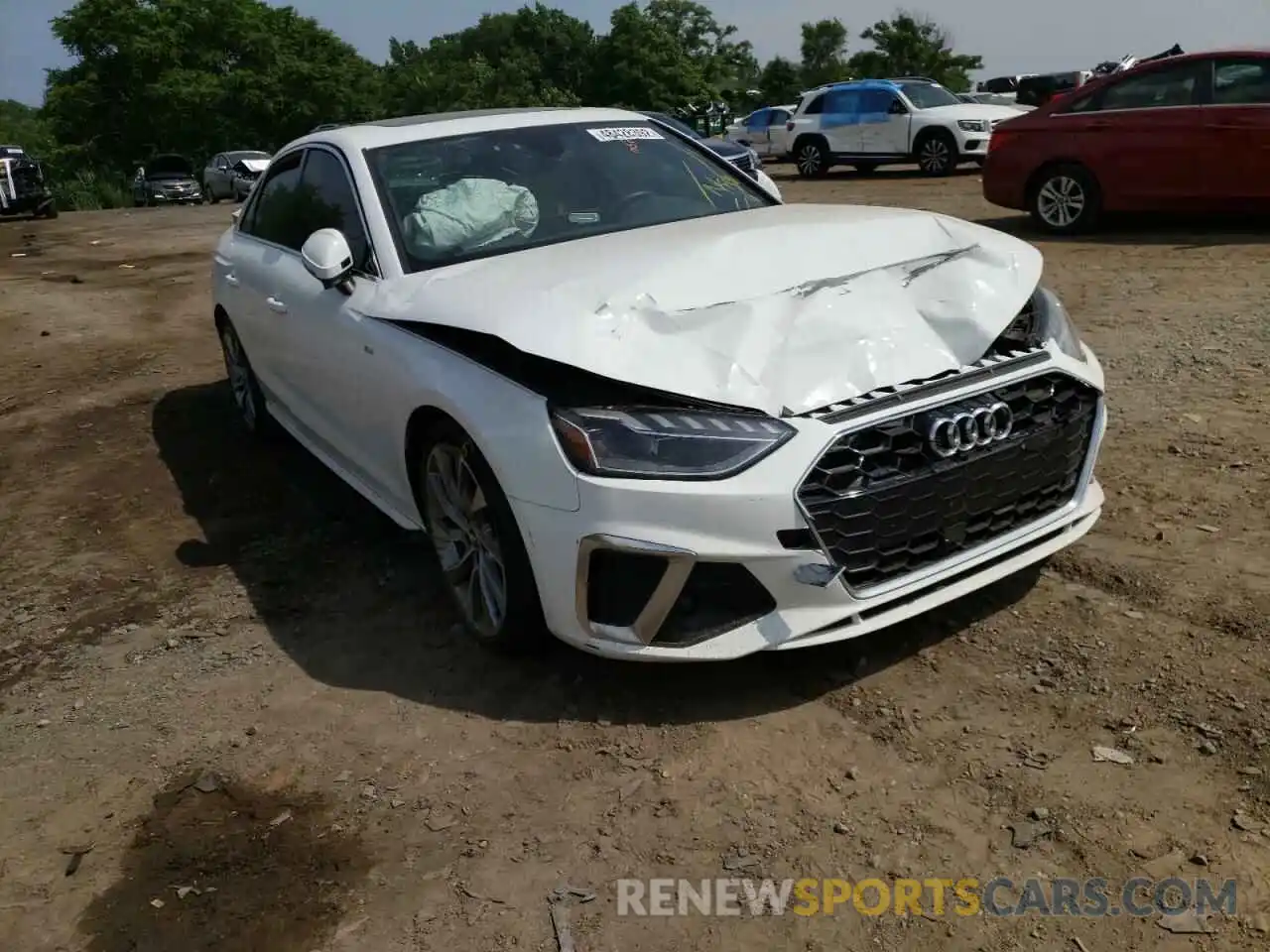 1 Photograph of a damaged car WAUENAF44LN009540 AUDI A4 2020