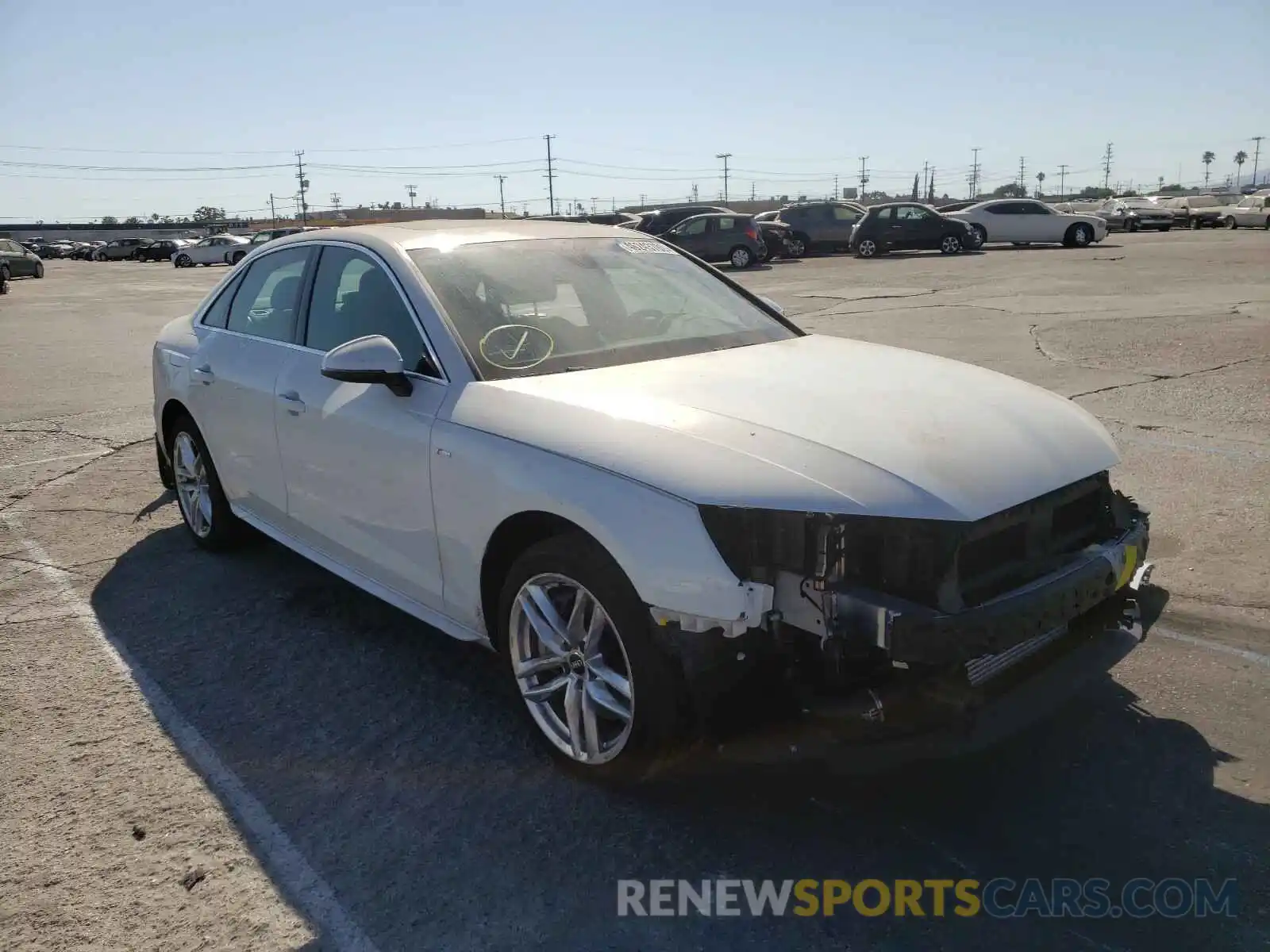 1 Photograph of a damaged car WAUENAF44LN011613 AUDI A4 2020