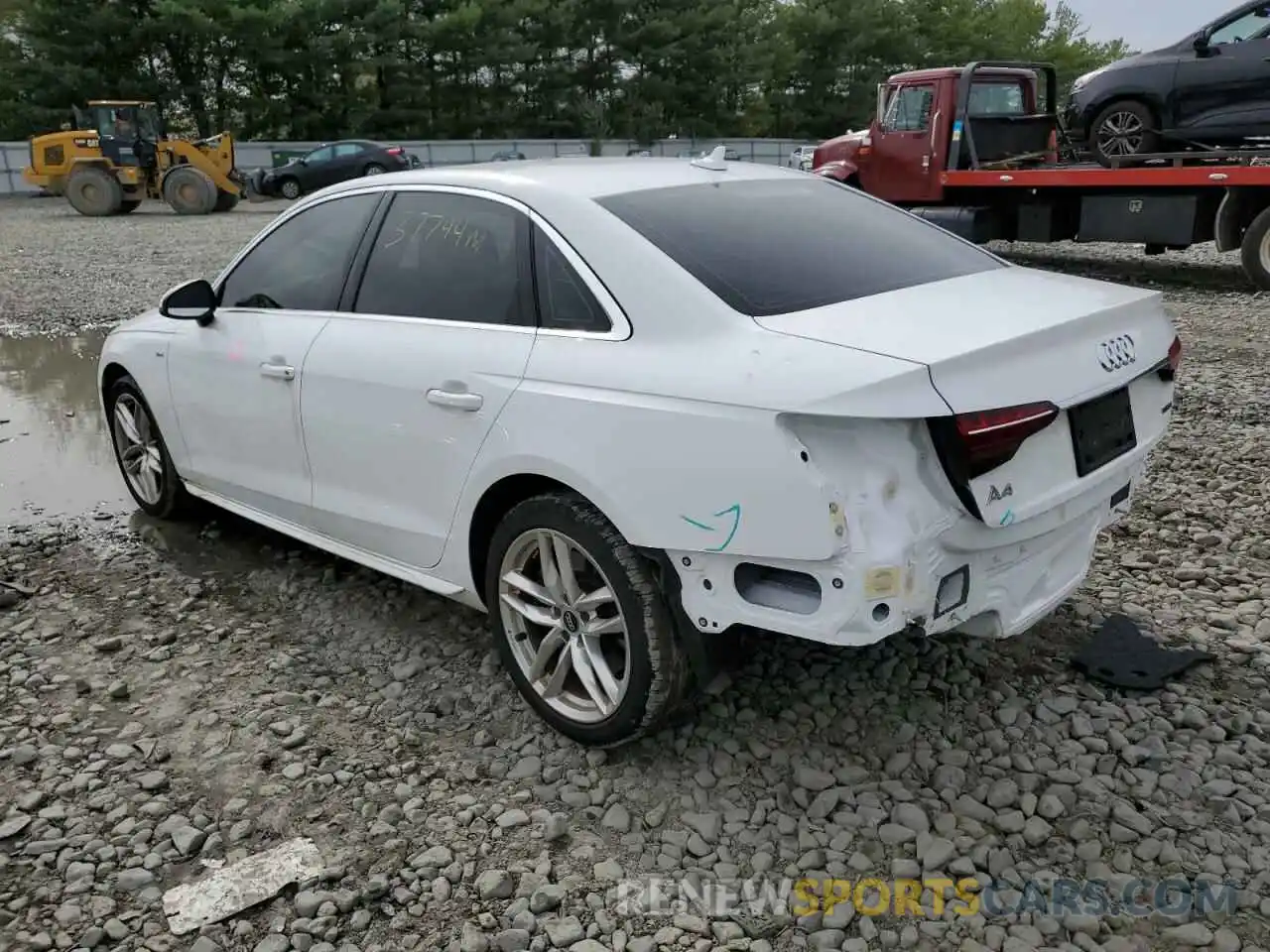 3 Photograph of a damaged car WAUENAF45LN005092 AUDI A4 2020