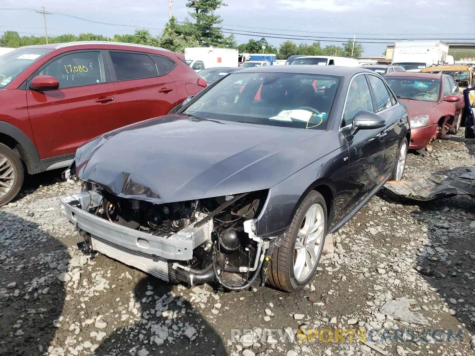 2 Photograph of a damaged car WAUENAF46LA042725 AUDI A4 2020