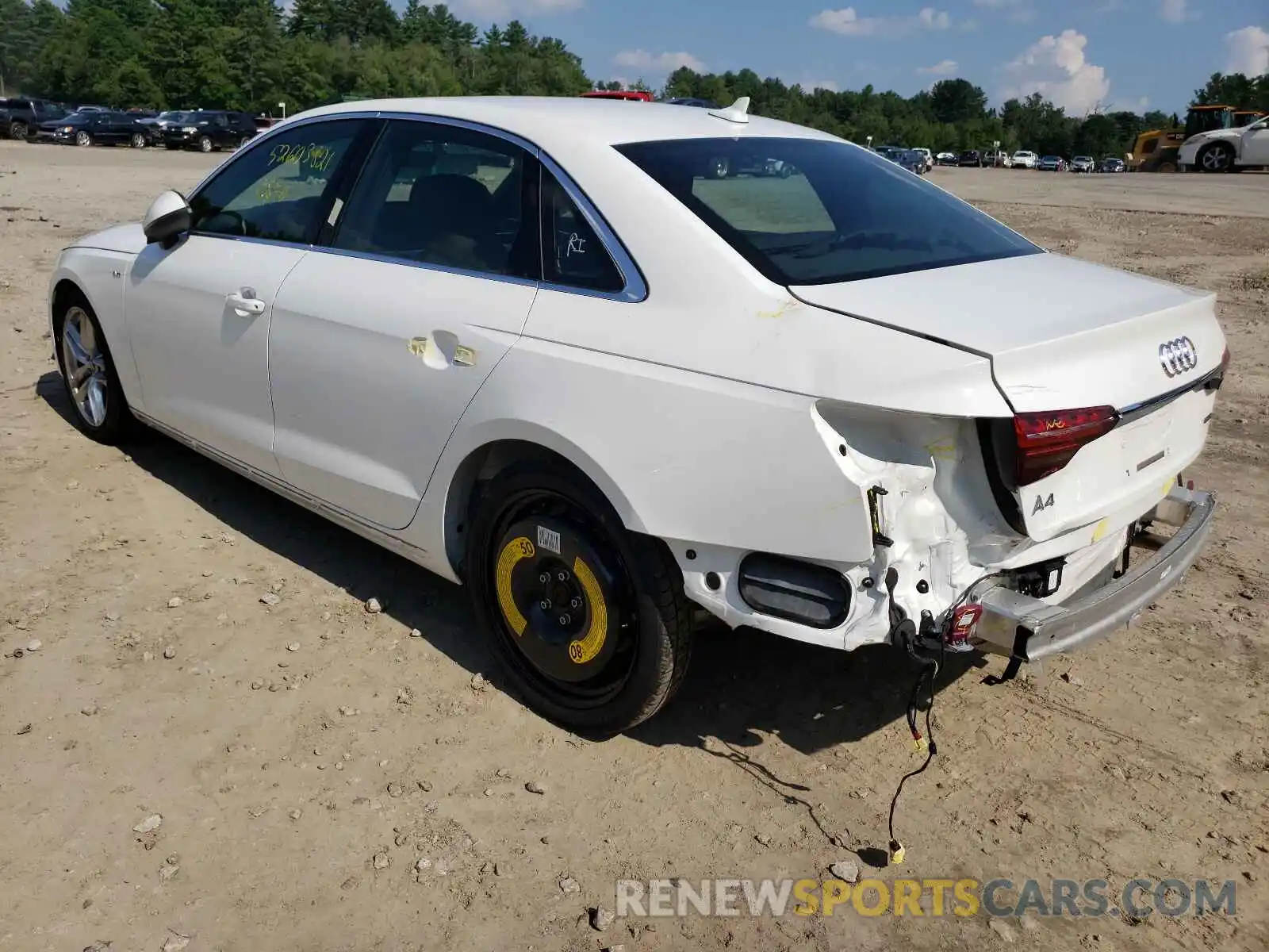 3 Photograph of a damaged car WAUENAF47LA038053 AUDI A4 2020