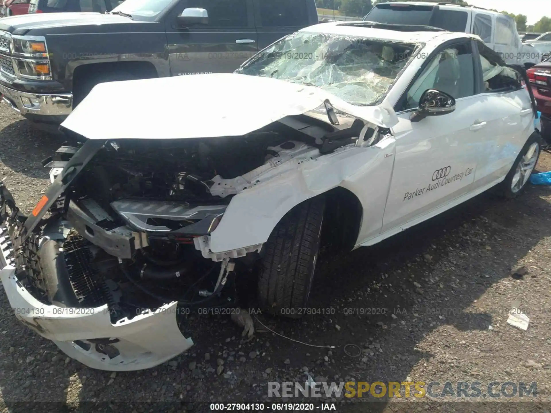 2 Photograph of a damaged car WAUENAF47LA057511 AUDI A4 2020