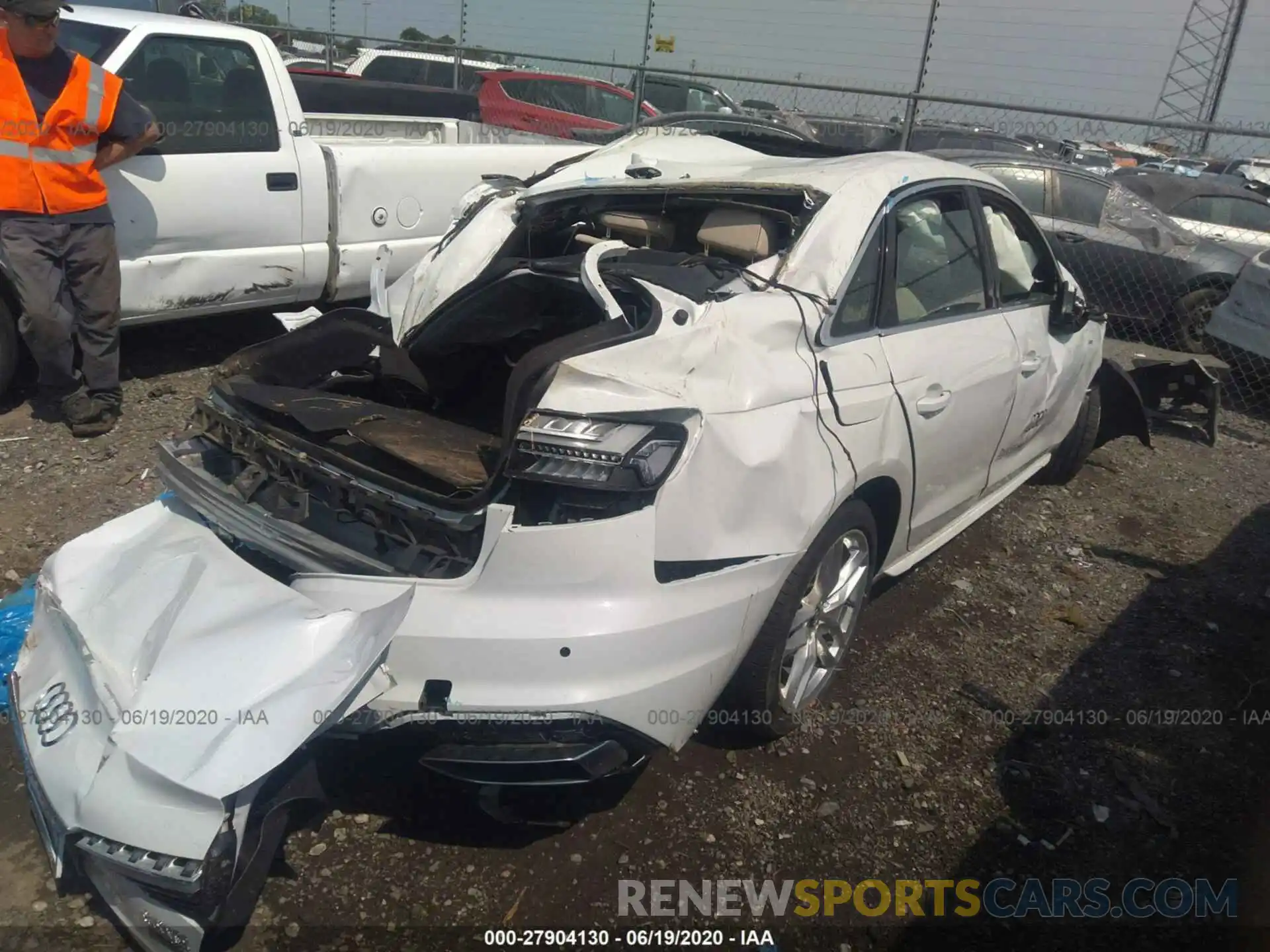 4 Photograph of a damaged car WAUENAF47LA057511 AUDI A4 2020