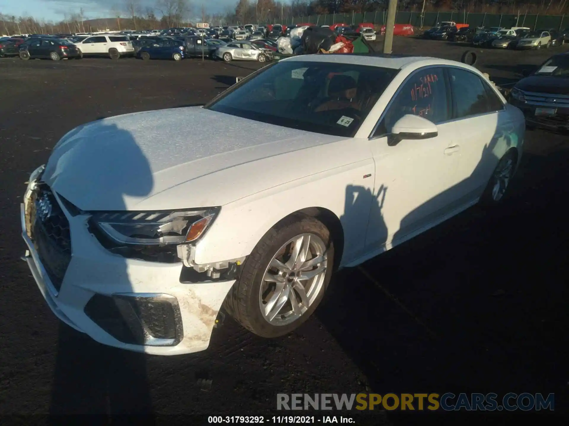 2 Photograph of a damaged car WAUENAF48LA055539 AUDI A4 2020