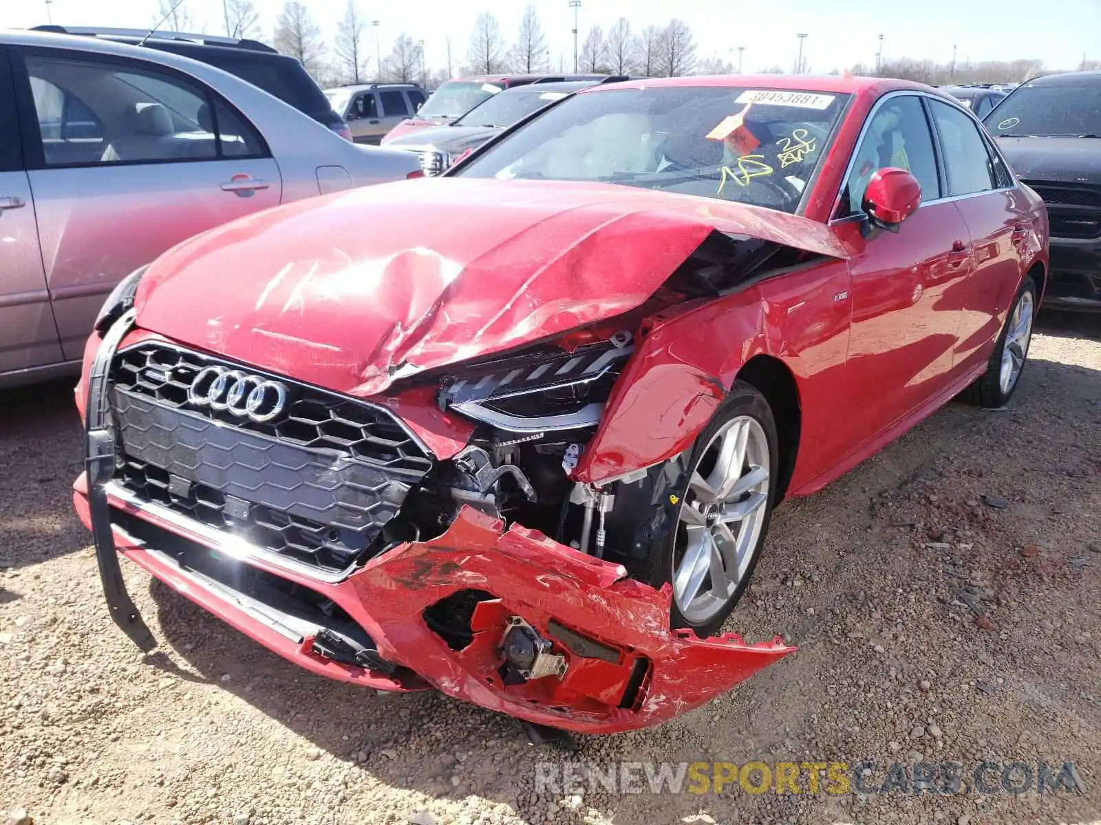 2 Photograph of a damaged car WAUENAF48LN011517 AUDI A4 2020