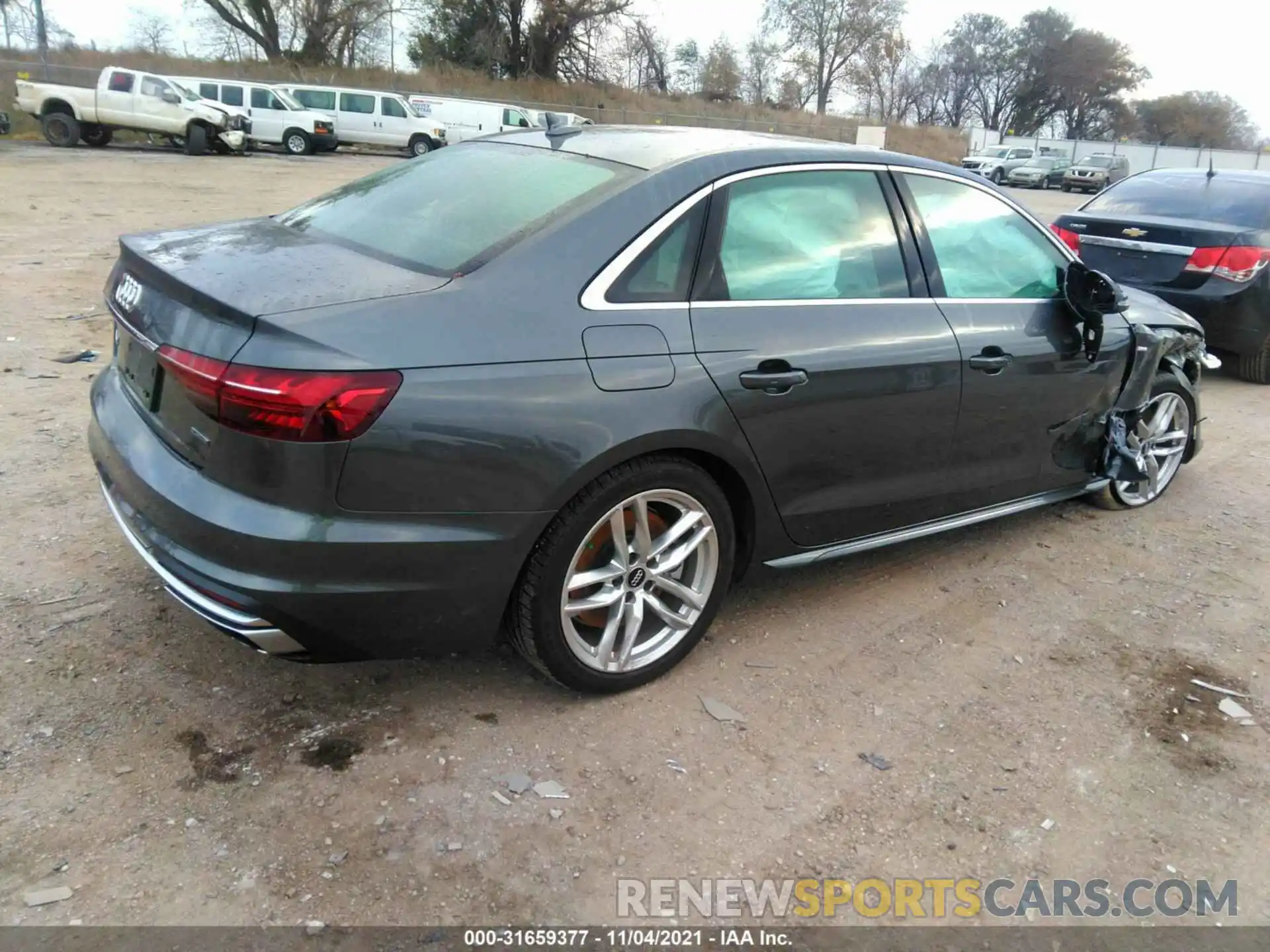 4 Photograph of a damaged car WAUENAF4XLA061956 AUDI A4 2020