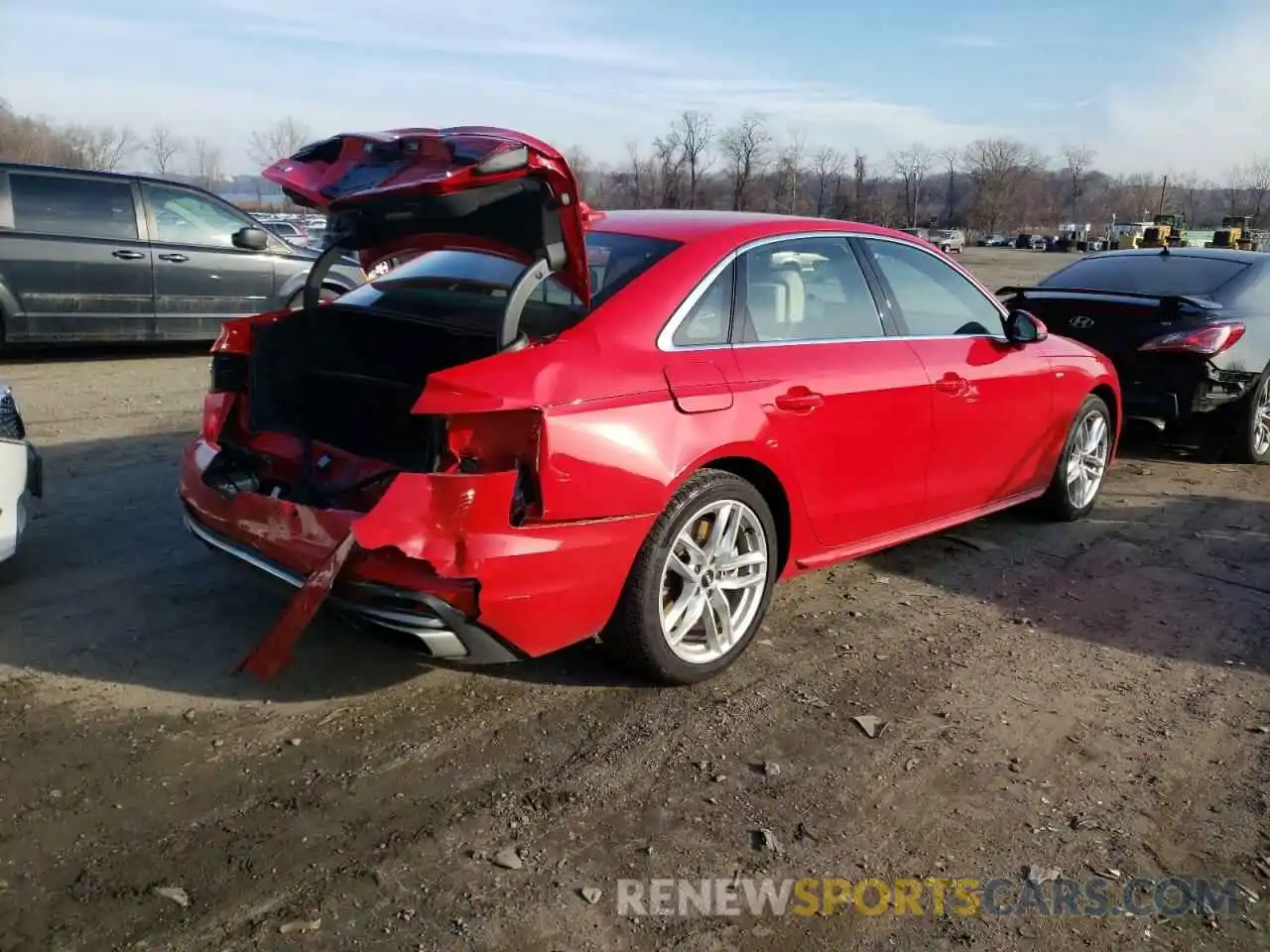 4 Photograph of a damaged car WAUENAF4XLA073427 AUDI A4 2020